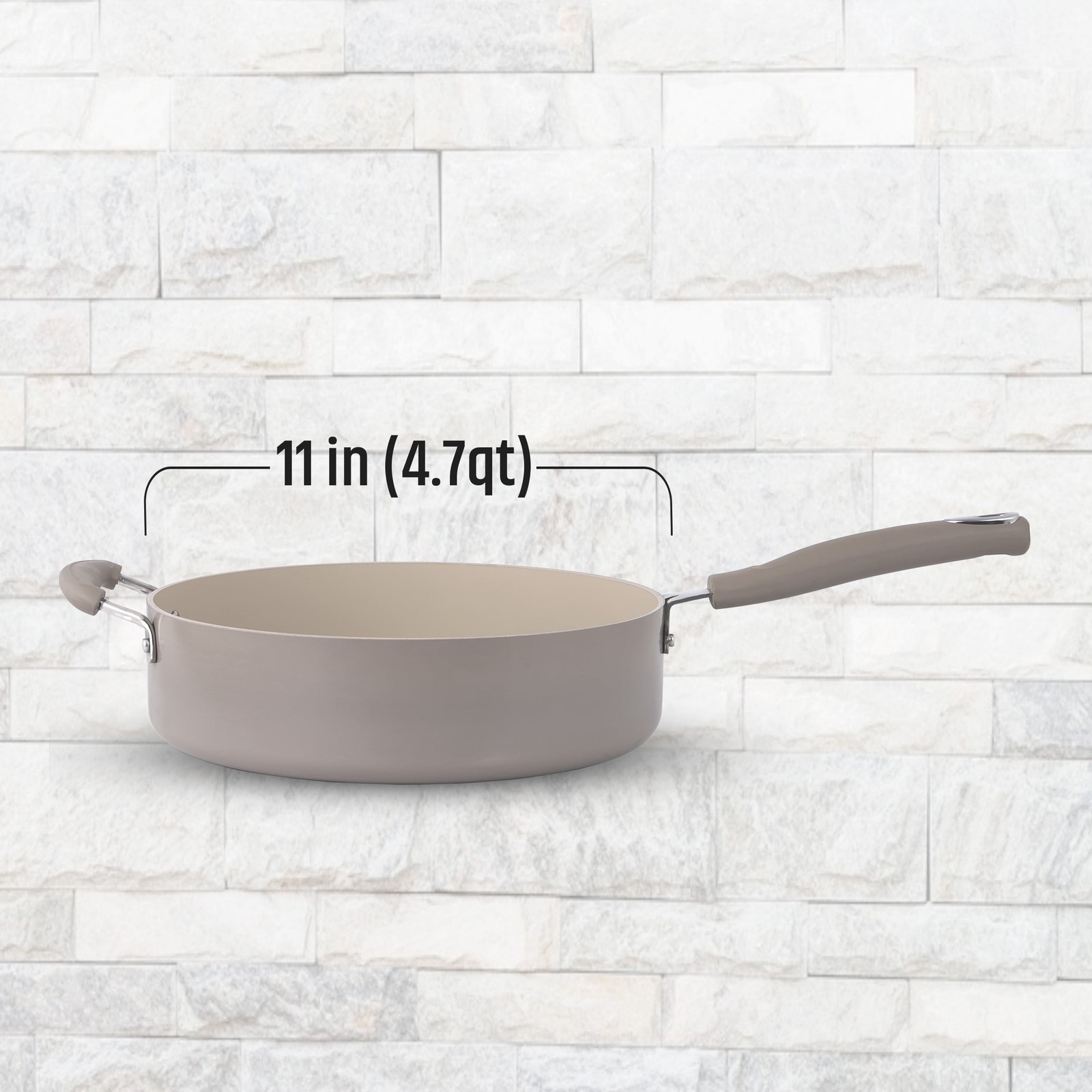 4.7QT Jumbo Cooker W/ Lid Heavy Gauge Ceramic