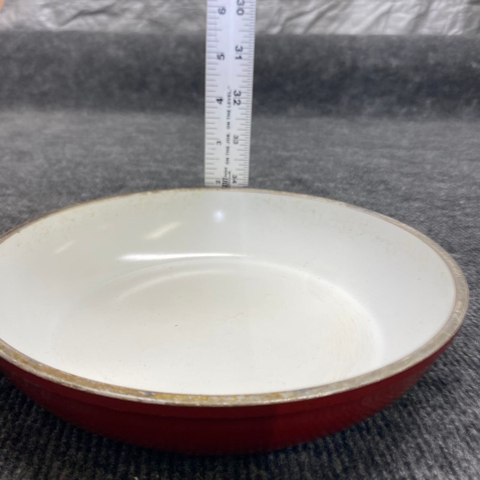Aeternum Red Ceramic Non-Stick 8 Inch Frying Pan Skillet White Interior