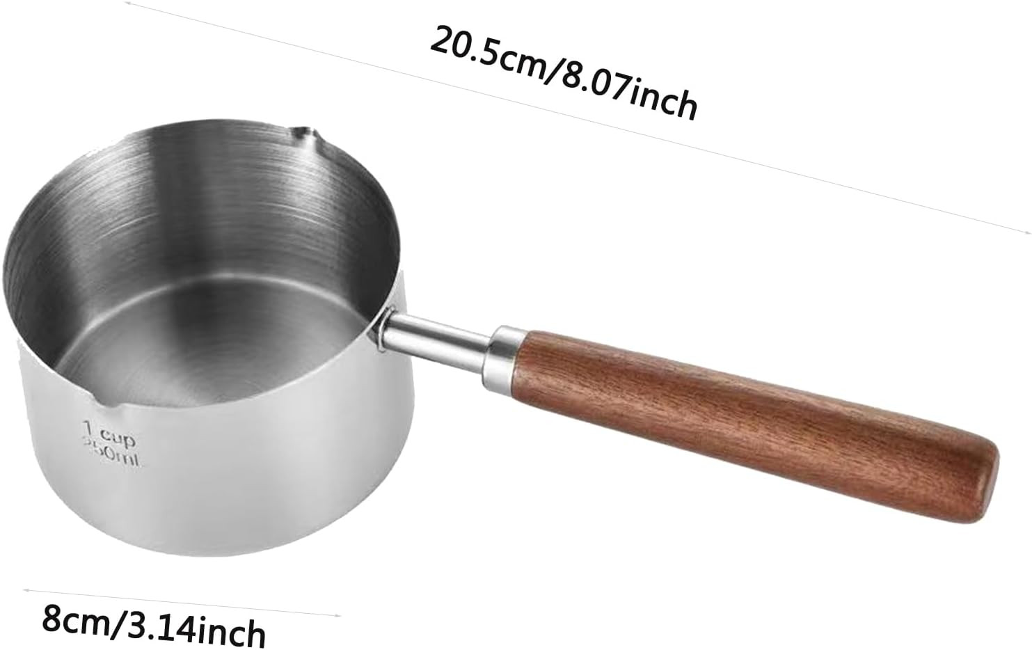 Stainless Steel Mini Saucepan Cooking Pot Chocolate Melting Pot Milk Warmer