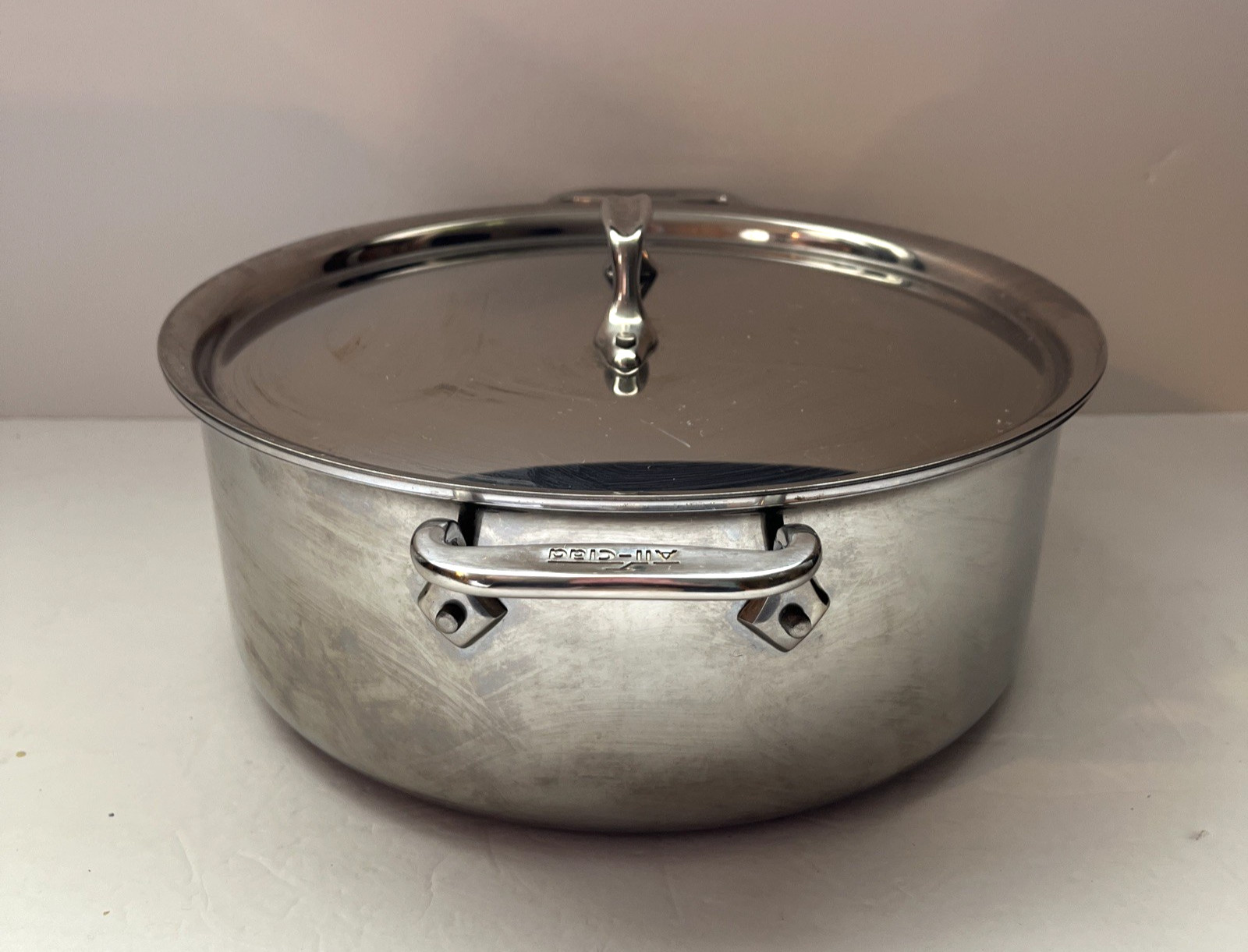 All-Clad Stainless Steel 6 QT. Stockpot w/ Lid Handcrafted in USA