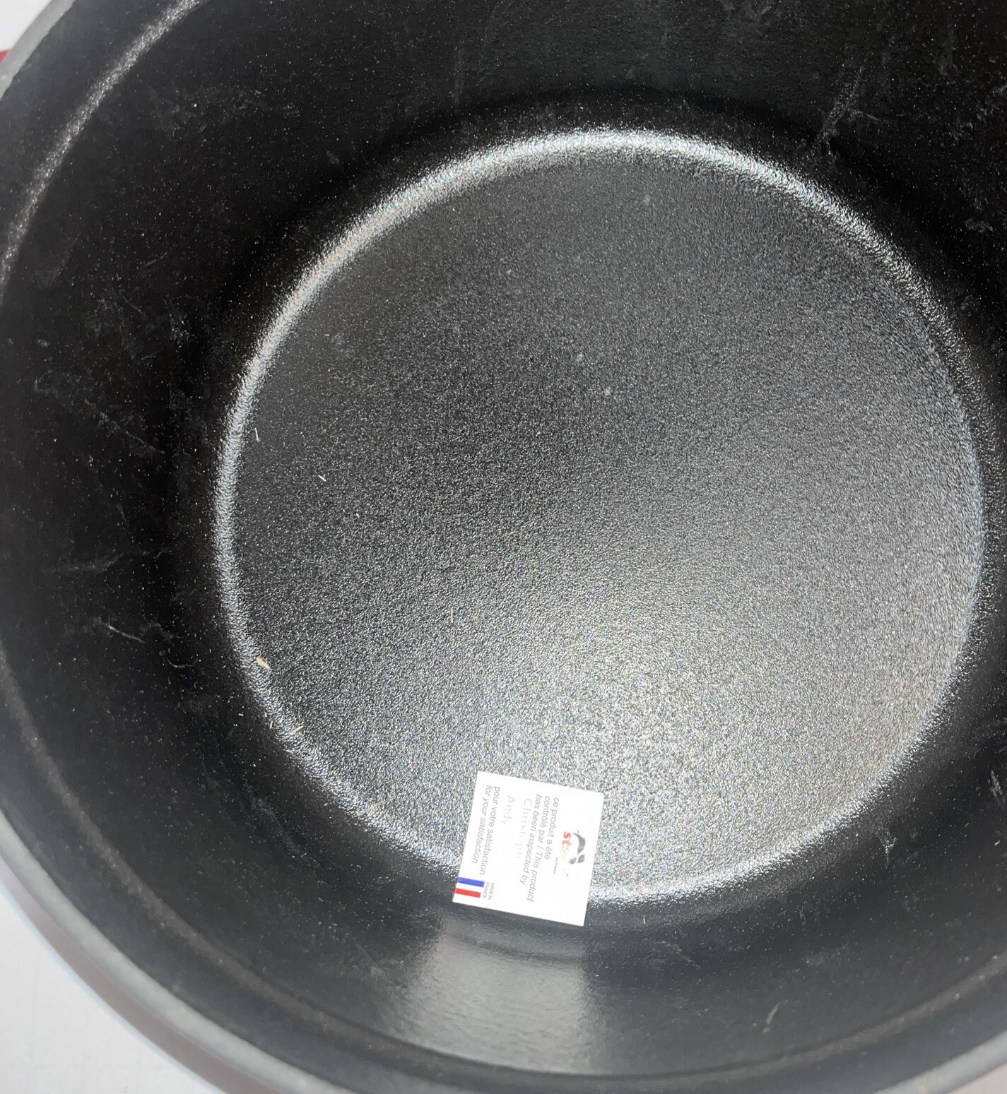 Staub Cast Iron 4-qt Round Cocotte #24 Red 9/3.8