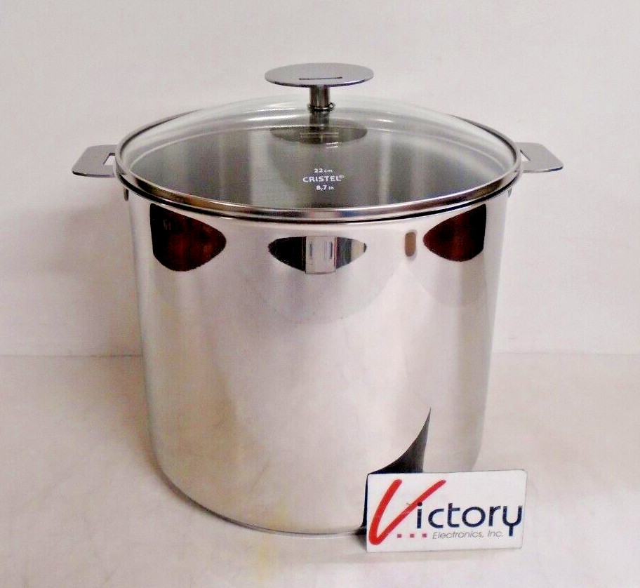 NIOB Cristel Casteline 21110L 7.6 QT Stockpot w/Lid | 11″ x 7.75″ x 8.75″ | 22cm