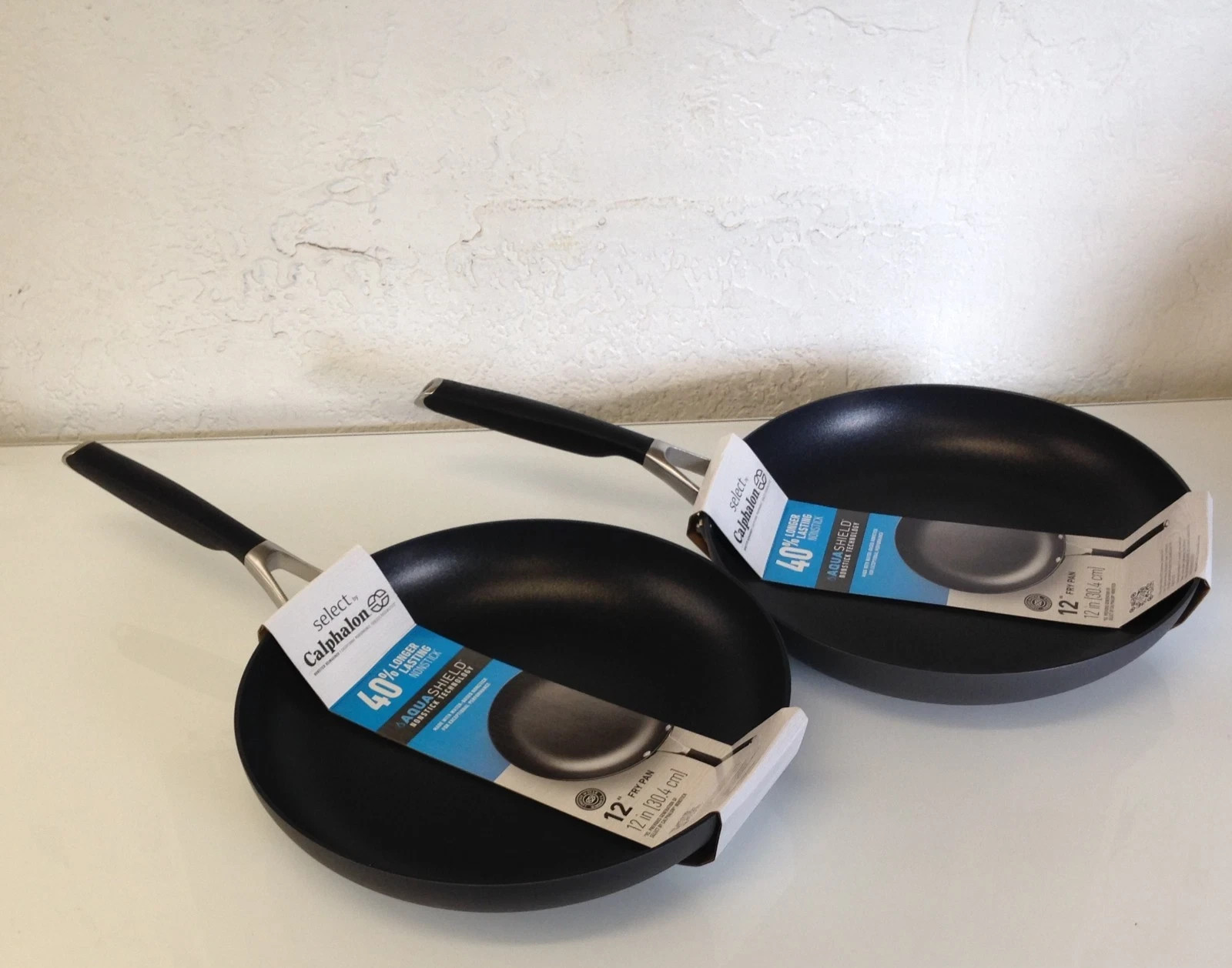 Calphalon Aqua Shield Nonstick 12″ Fry Pan ZG1392 ,Oven & Dishwasher Safe-2 Pan