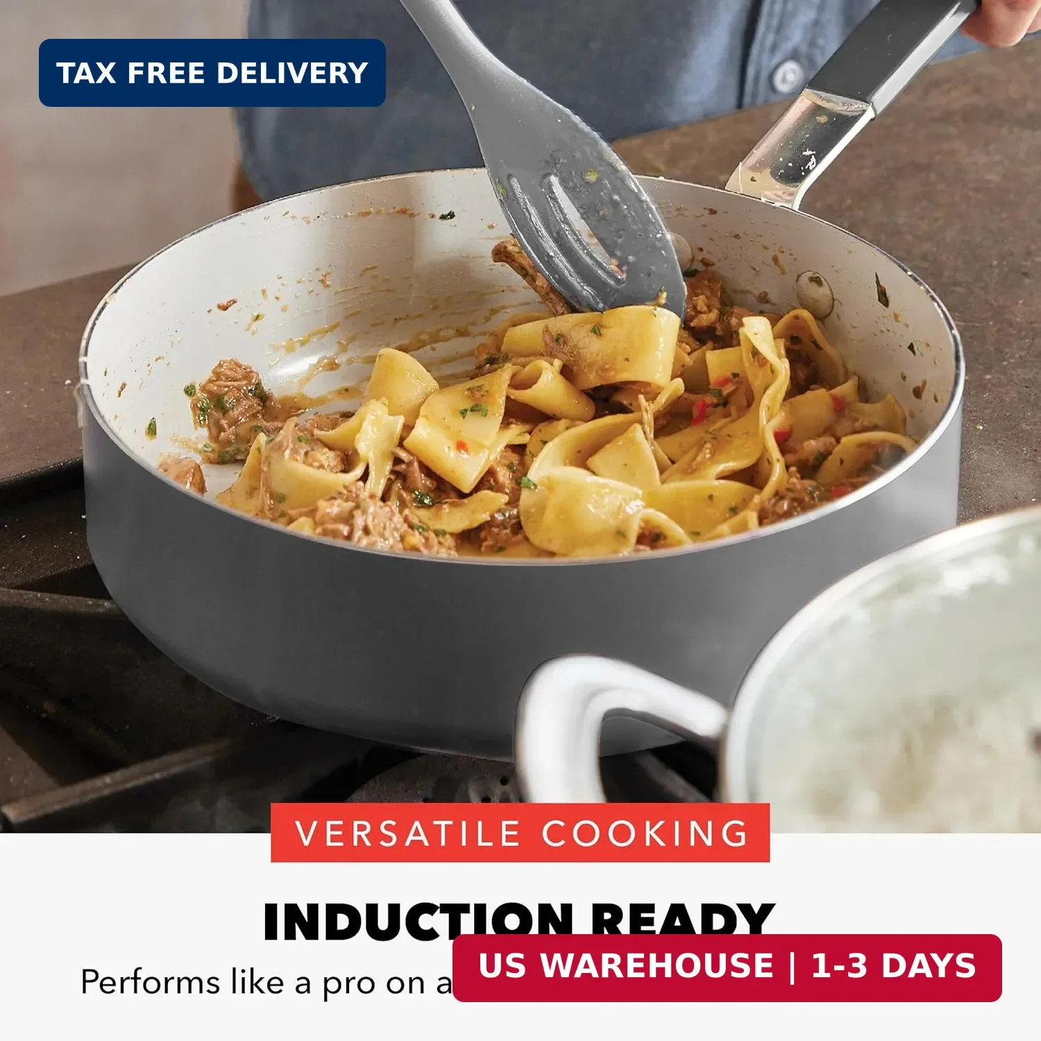 GreenPan x Bobby Flay 13 Piece Nonstick Cookware Pots and Pans Set, PFAS-Free Di