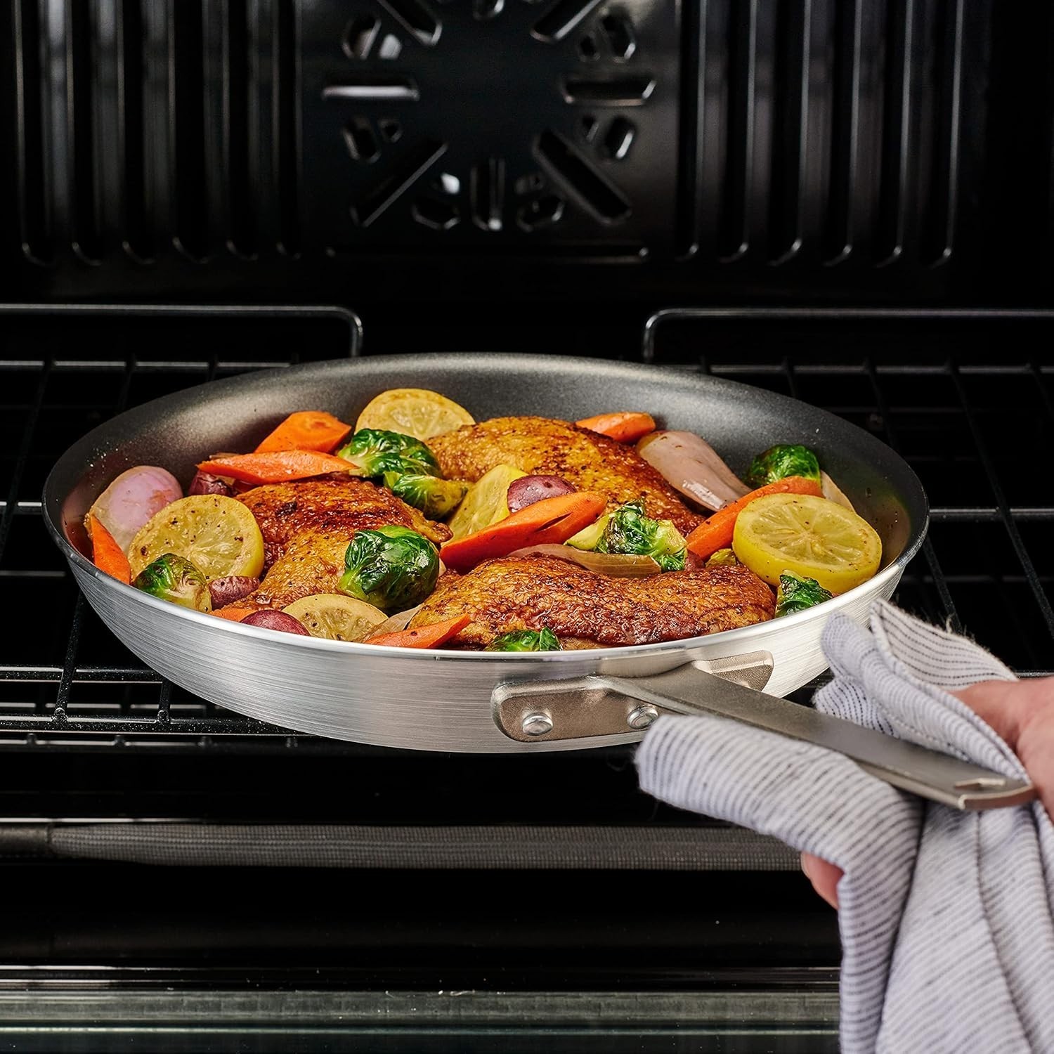 Heavy-Gauge 8-Inch Nonstick Skillet with Stainless Steel Handle – Made in Brazil