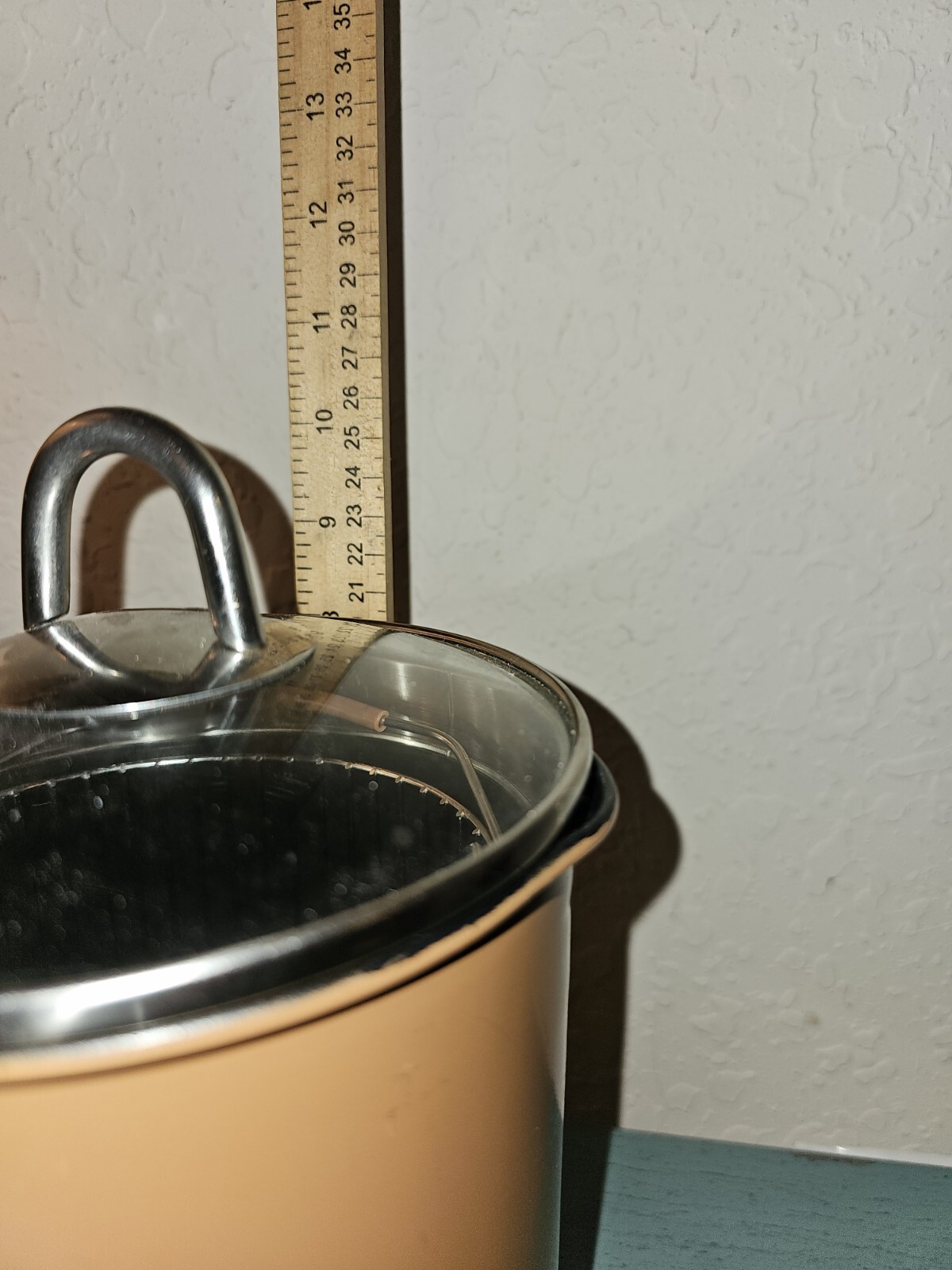 Cook’s Companion Copper 12 Cup Vertical Pot W/Utility Basket & Lid-Very Good