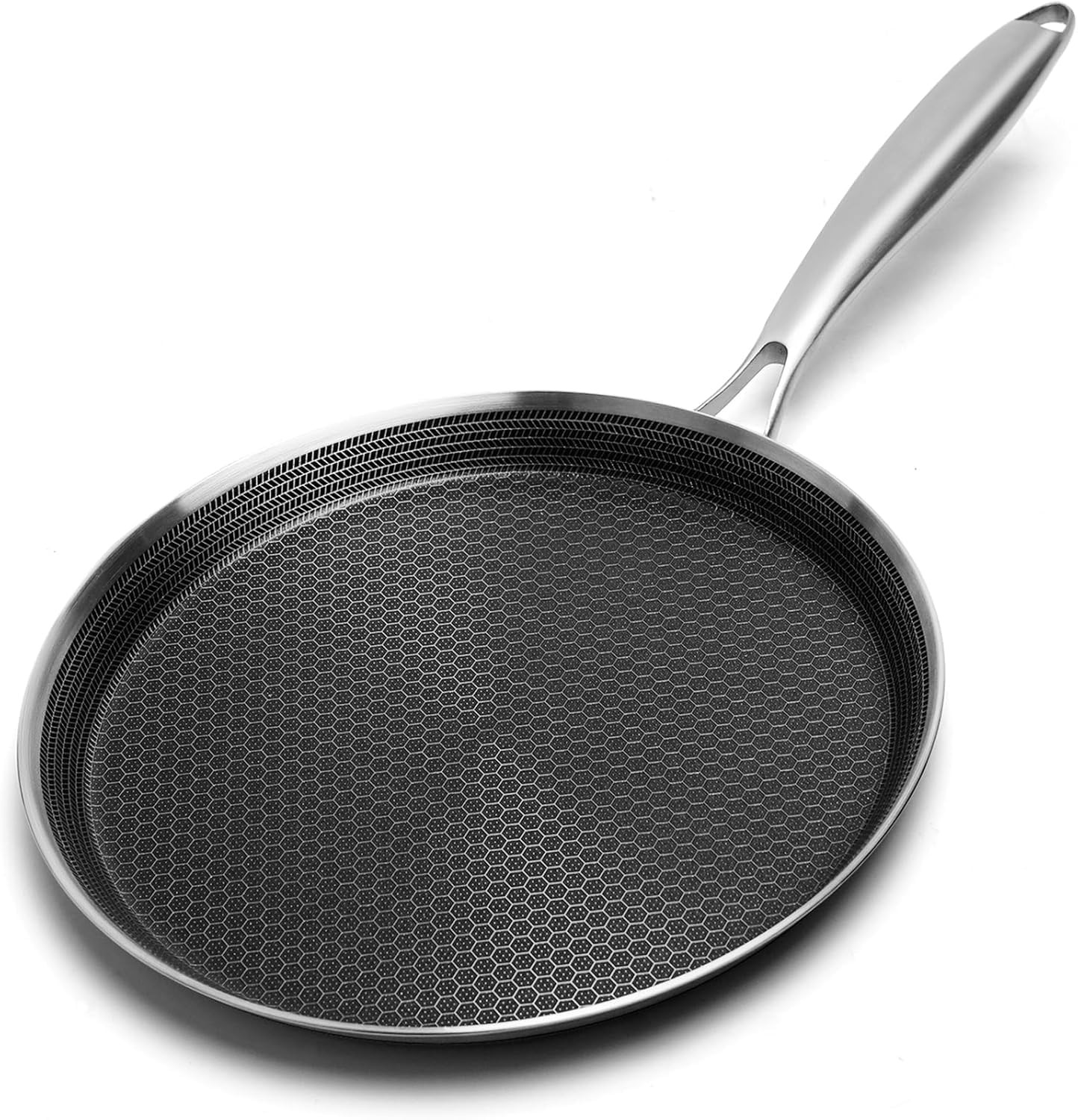 Stainless Steel Crepe Pan11 inch Nonstick Crepe Pan Coating Flat Skillet Panc…