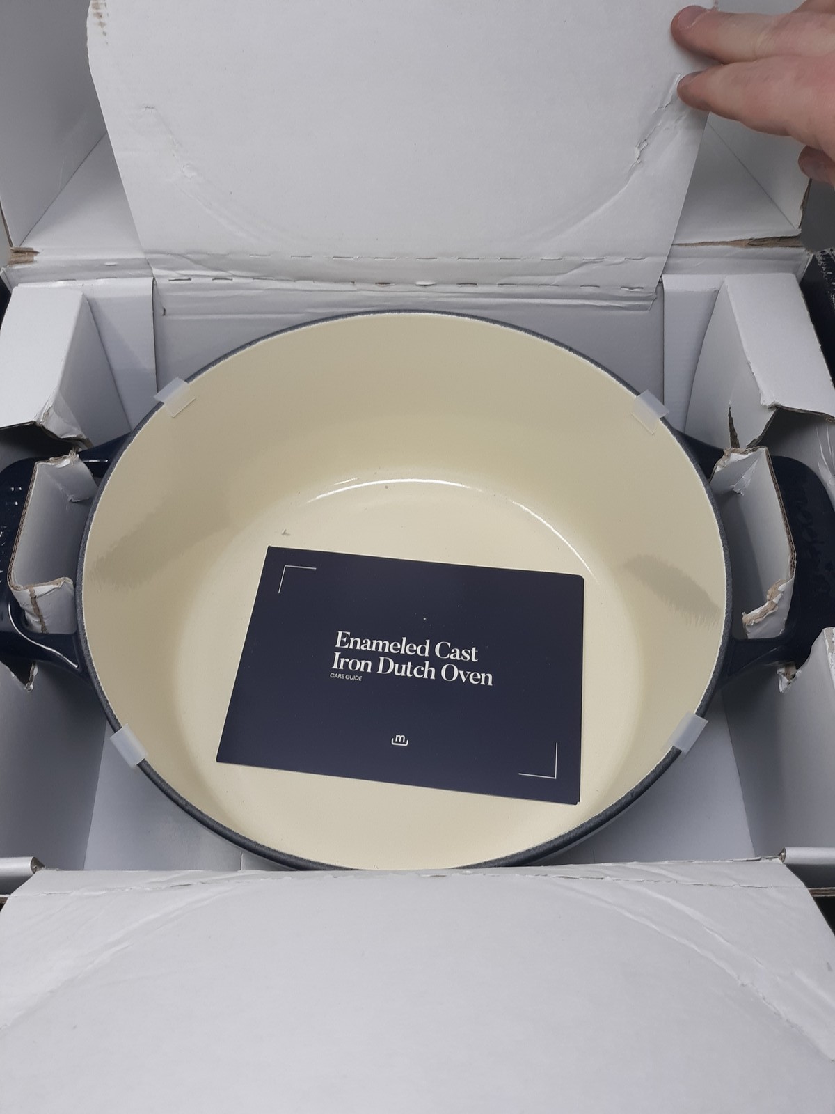 Made-In Dutch Oven 5.5 QT Enameled Cast Iron Blue – New Other
