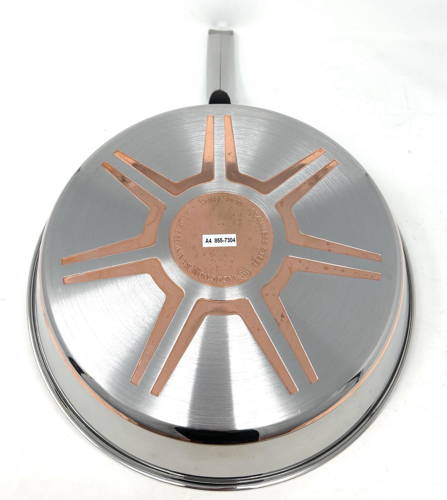 T-Fal Ultimate Stainless Steel Copper Bottom Cookware 12pc Set Induction