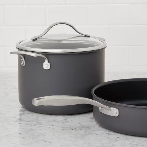 Member’s Mark 15-Piece Hard Anodized Nonstick Aluminum Cookware Set