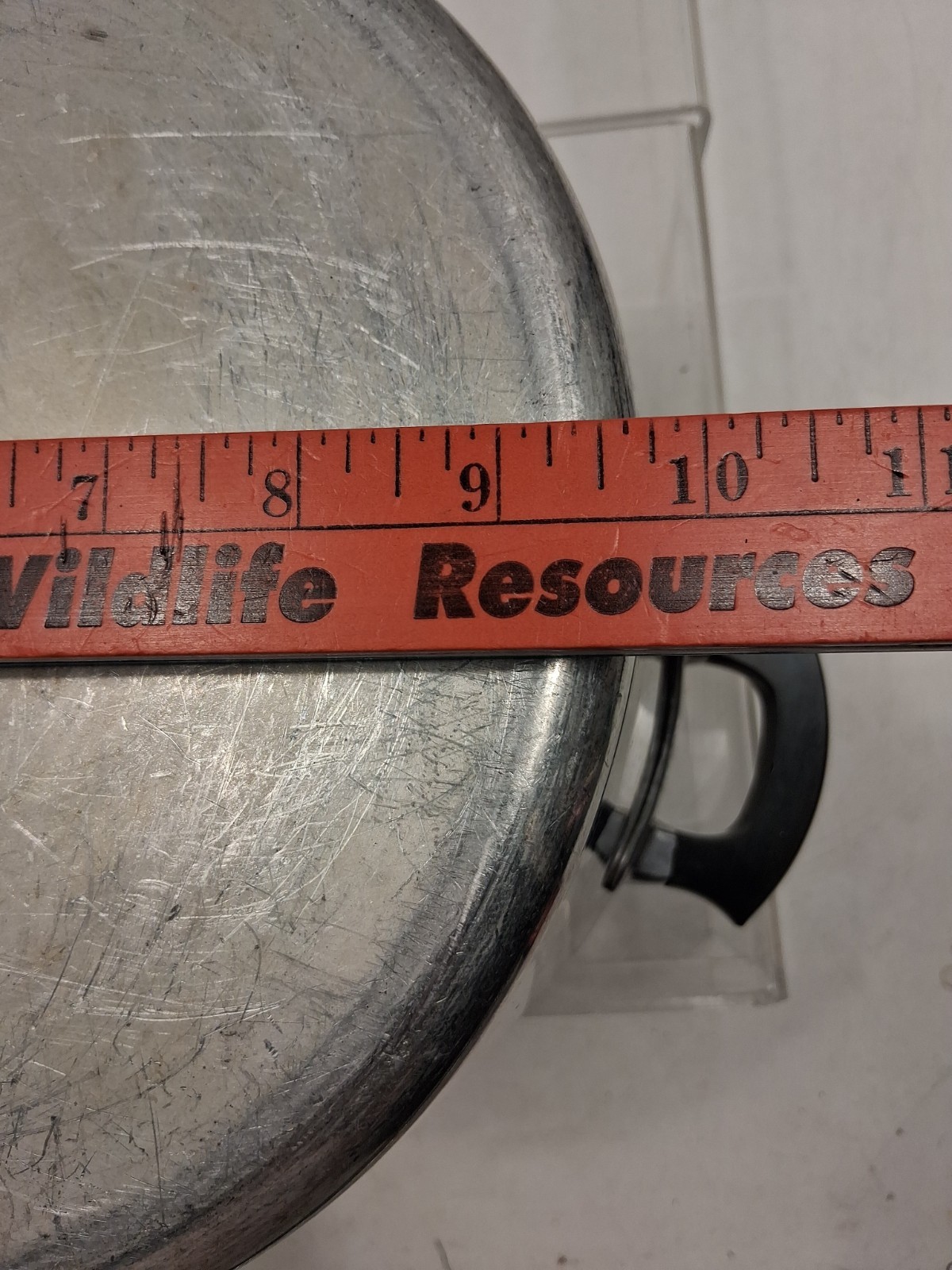 Vintage Wear-Ever Large 8 Quart Aluminum Stock Pot Dutch Oven #728 1/2 W/Lid