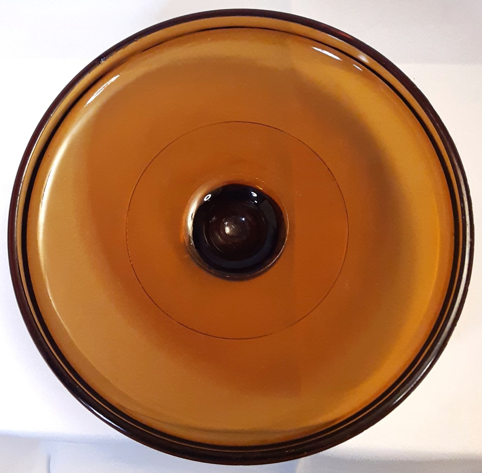 Amber 8″ Glass Replacement Lid LID ONLY 7.75″ Interior Diameter