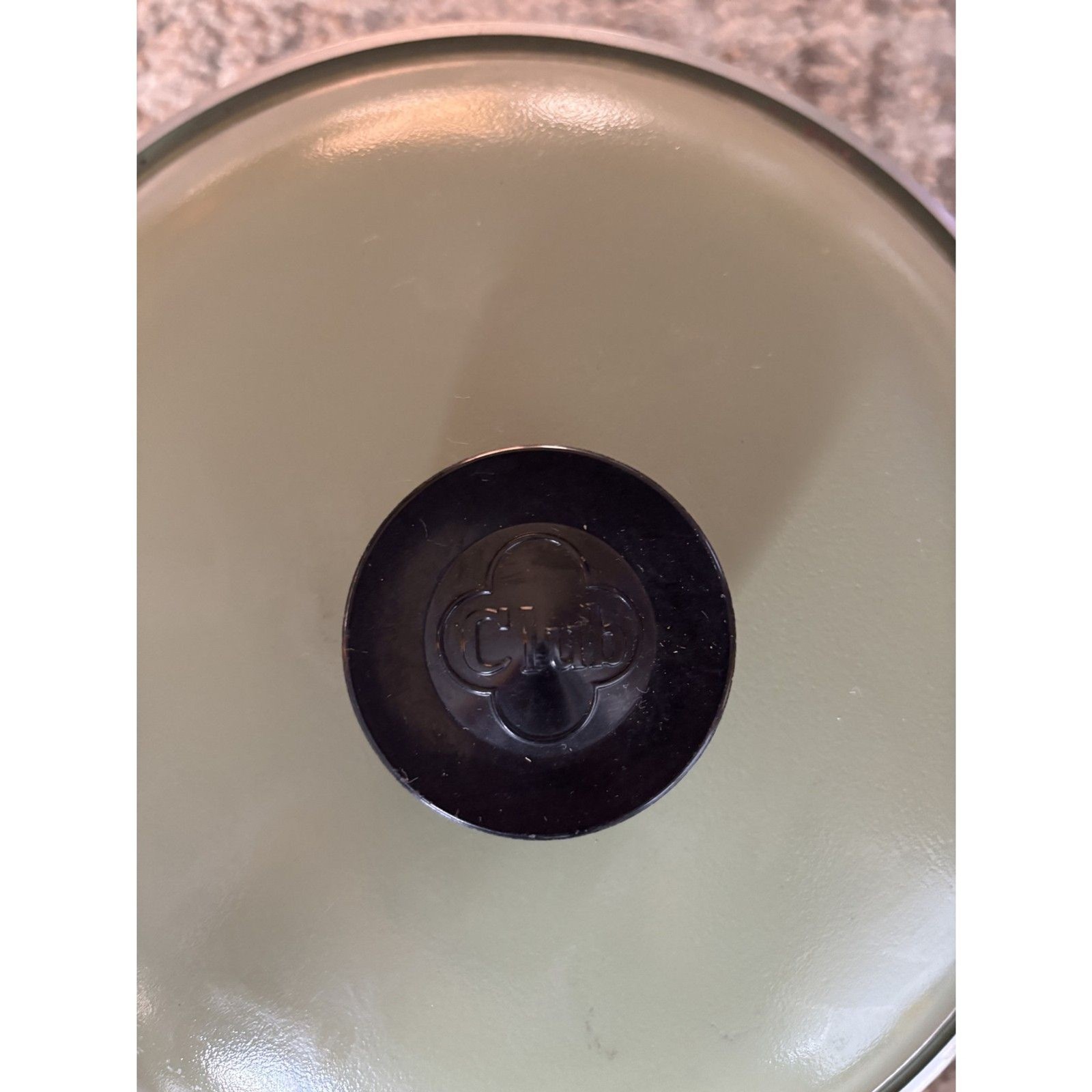 VTG Club 4qt Aluminum pot avocado green