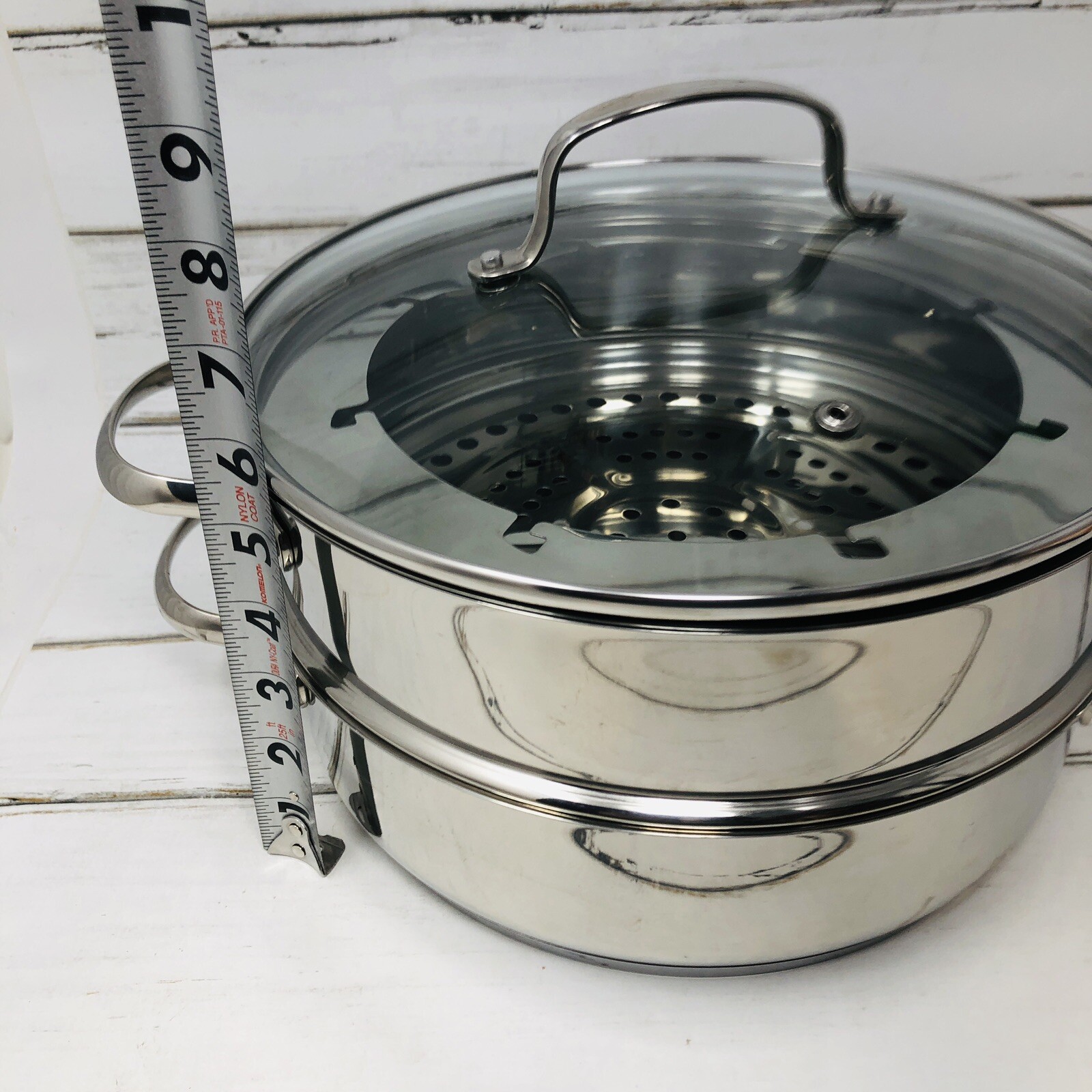 Nuware Induction Cookware Pan Steamer Lid Fondue 3 Quart New Wave 4 Piece Set