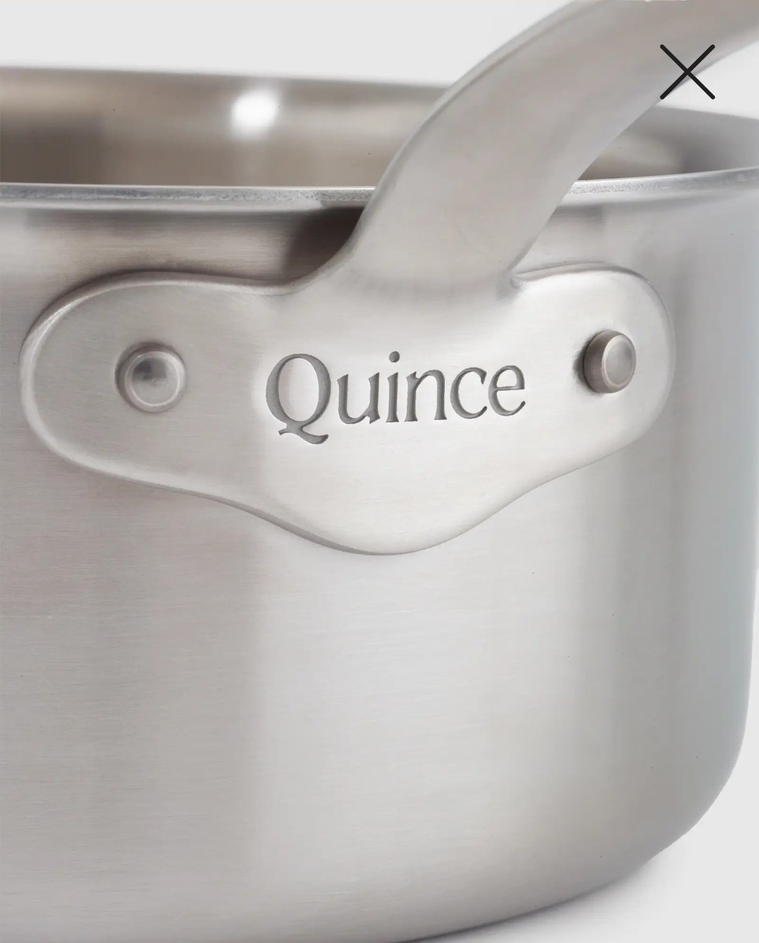 NWOT! Quince 3qt- 5ply Stainless Steel Non-Toxic Saute Pan With Lid! (SQ)