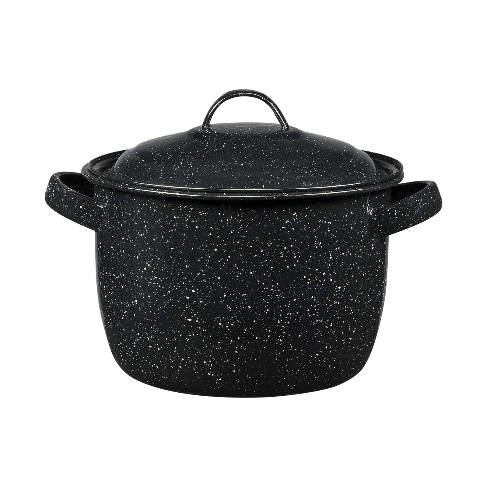 Granite Ware 4-Quart Bean Pot – Porcelain Enamel on Steel (Speckled Black)