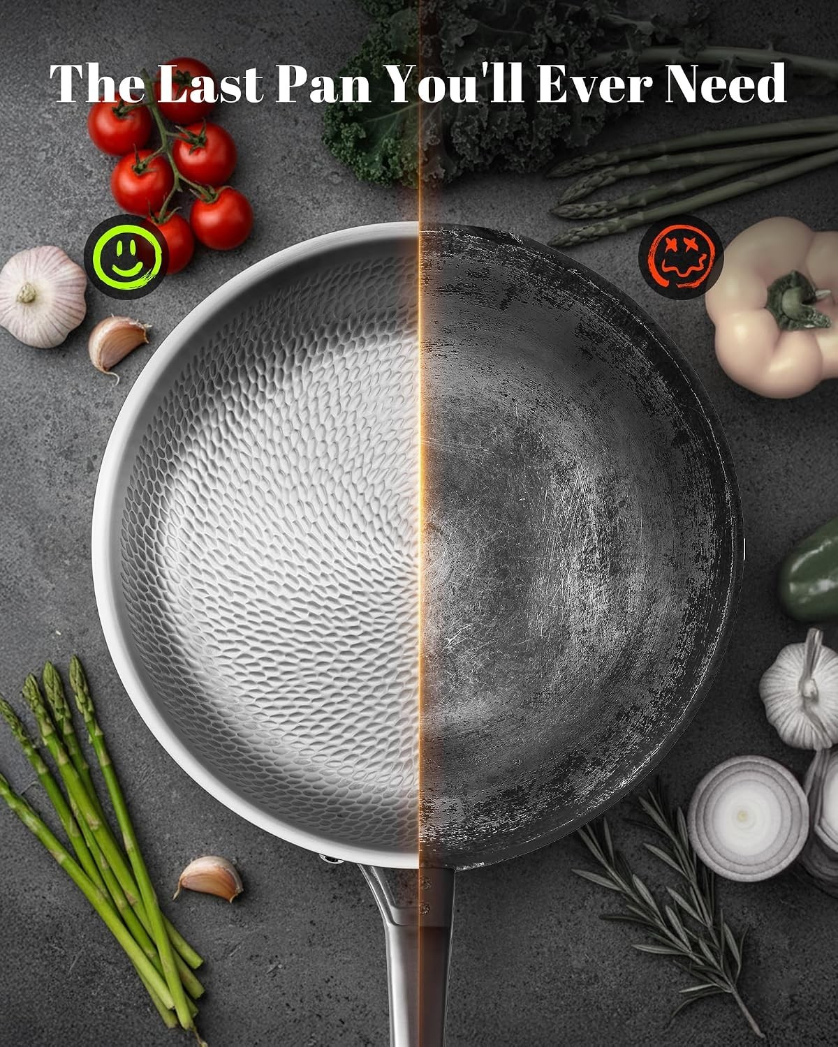 Hammered Pro Skillet | PFAS/PFOA/PTFE Free Cookware