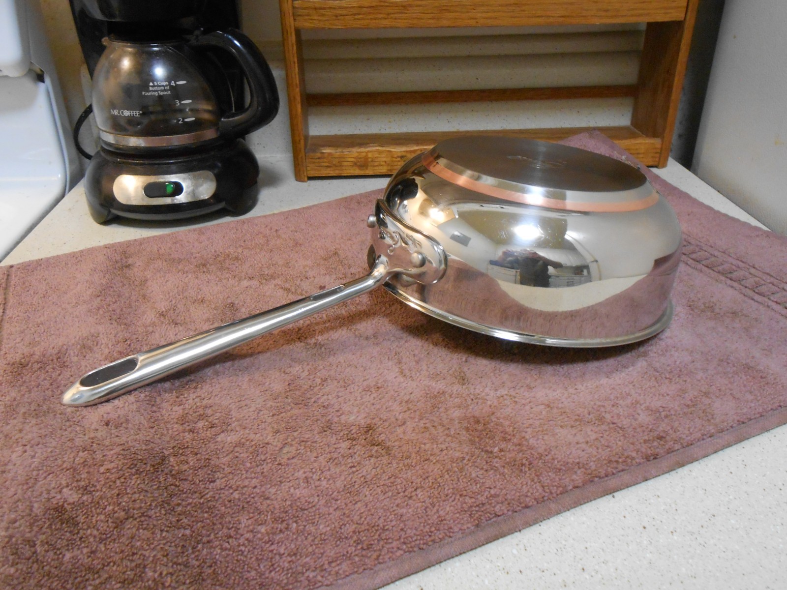 EMERIL 2 Qt. Saucier/Saucepan Stainless/Copper EXTRA NICE & SHINY!