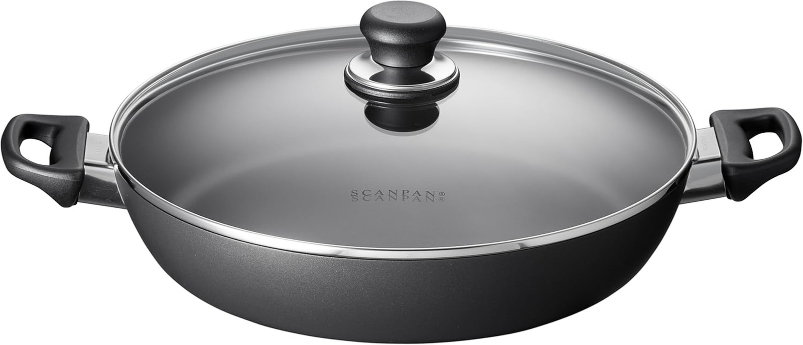 Classic 12 1/2 Inch (4.25 QT) Nonstick Chef Pan with Lid – Compatible with Gas a