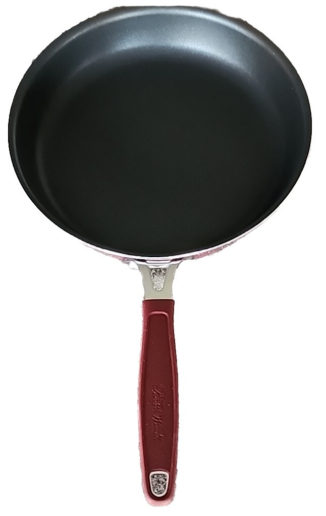 Pioneer Woman KEEPSAKE Floral Merlot ~ Enamel ~ Aluminum ~ 8″ Skillet Frypan