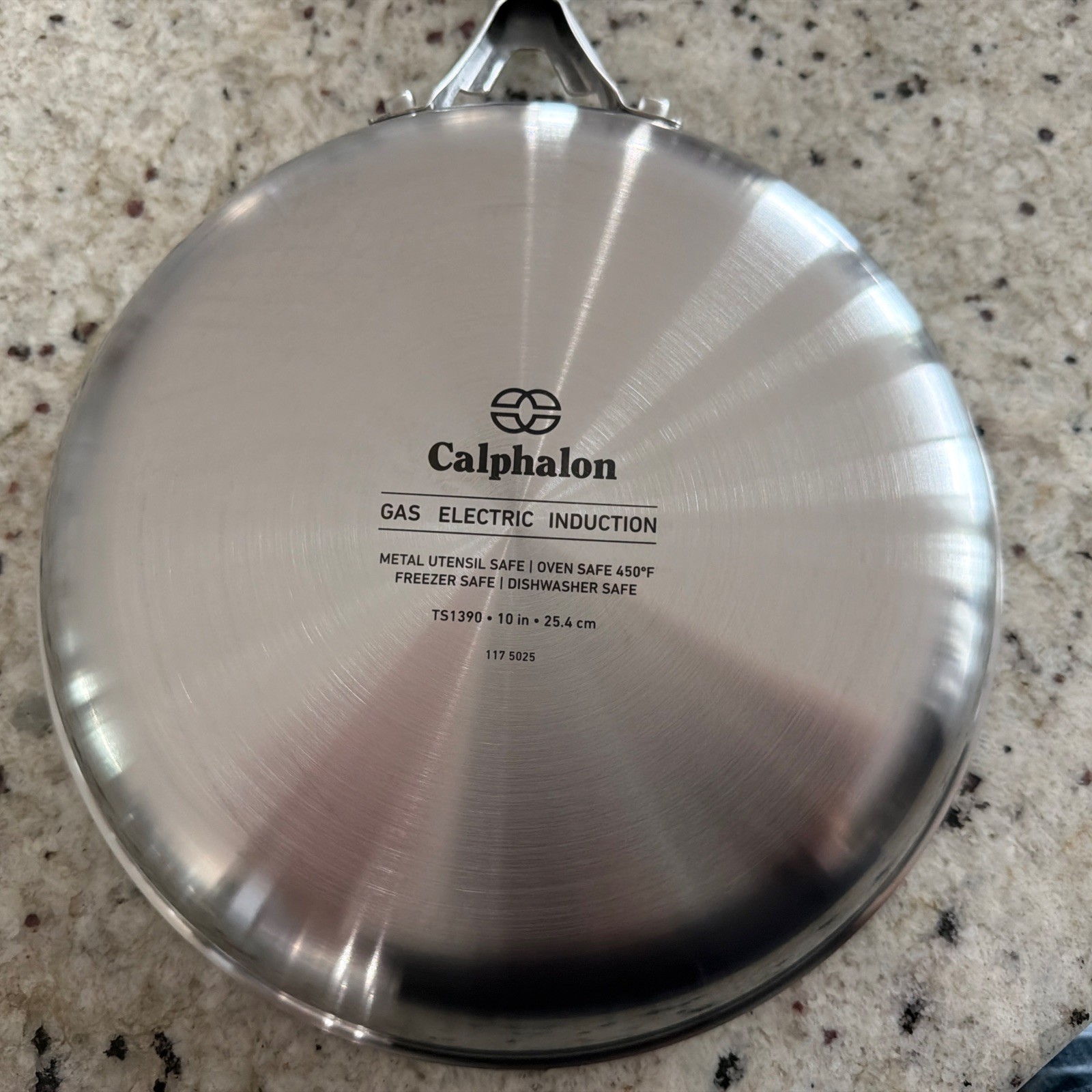 Calphalon Stainless Steel 3 peice set 10 inch Skillet Fry Pan 1.5 Qt Saucepan