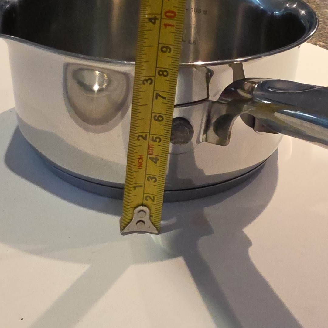 Thomas Rosenthal – Stainless Steel 1 Liter Cook & Pour Saucepan w/ Glass Lid EUC