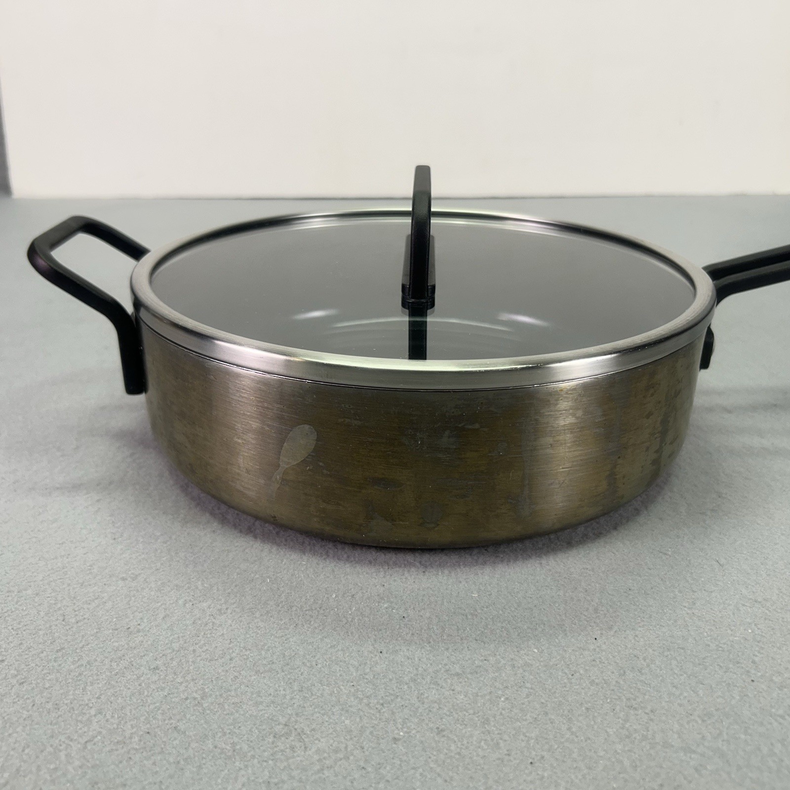 GreenPan Stanley Tucci Ceramic Nonstick 10” Saute Braiser Pan 4 Qt W Lid