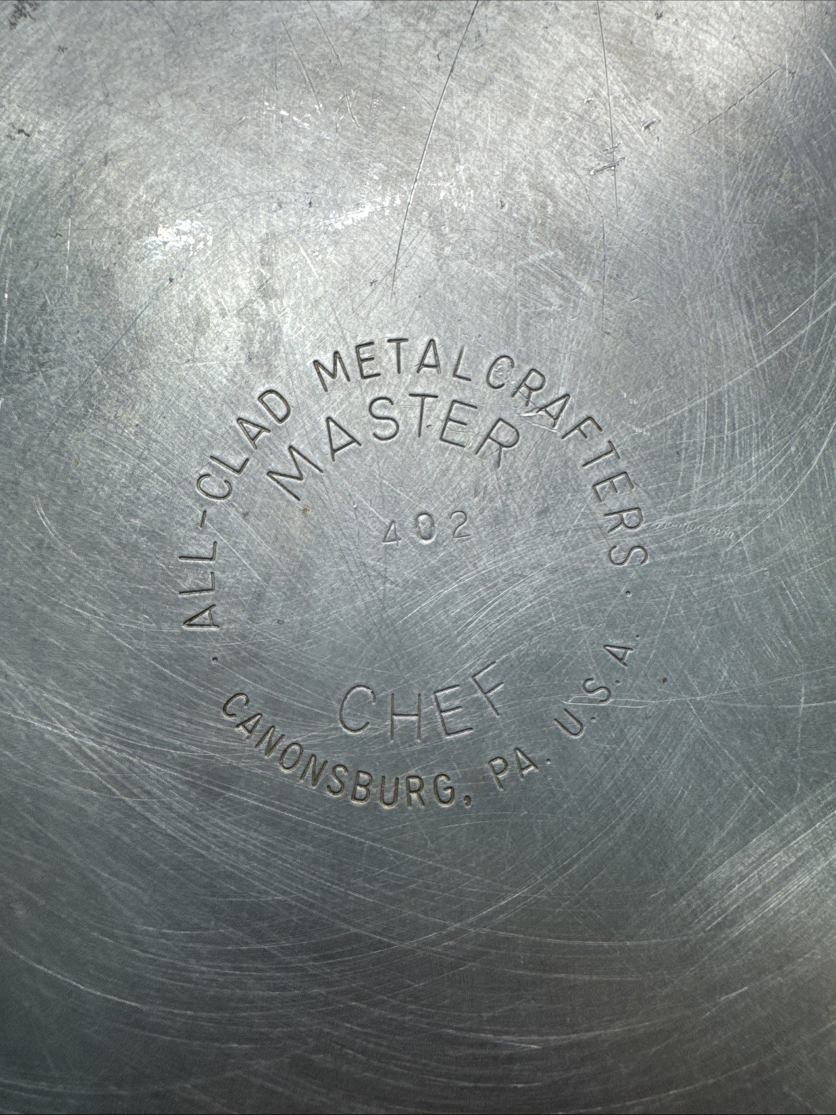 All-Clad Metal Crafters 8″ Master Chef 402 Saucepan Pot 2.5 Qt w/Matching Lid