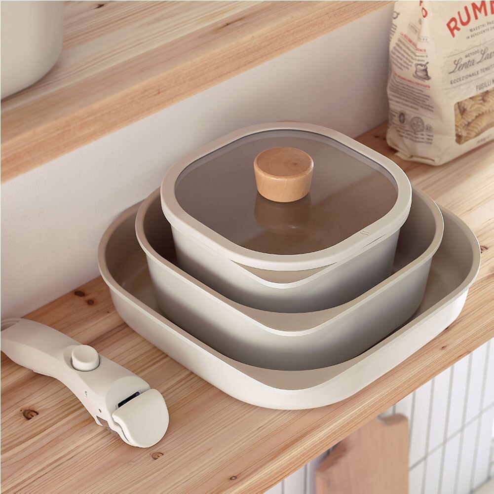 IH Fika Reserve Comfort cookware set 7P Cream