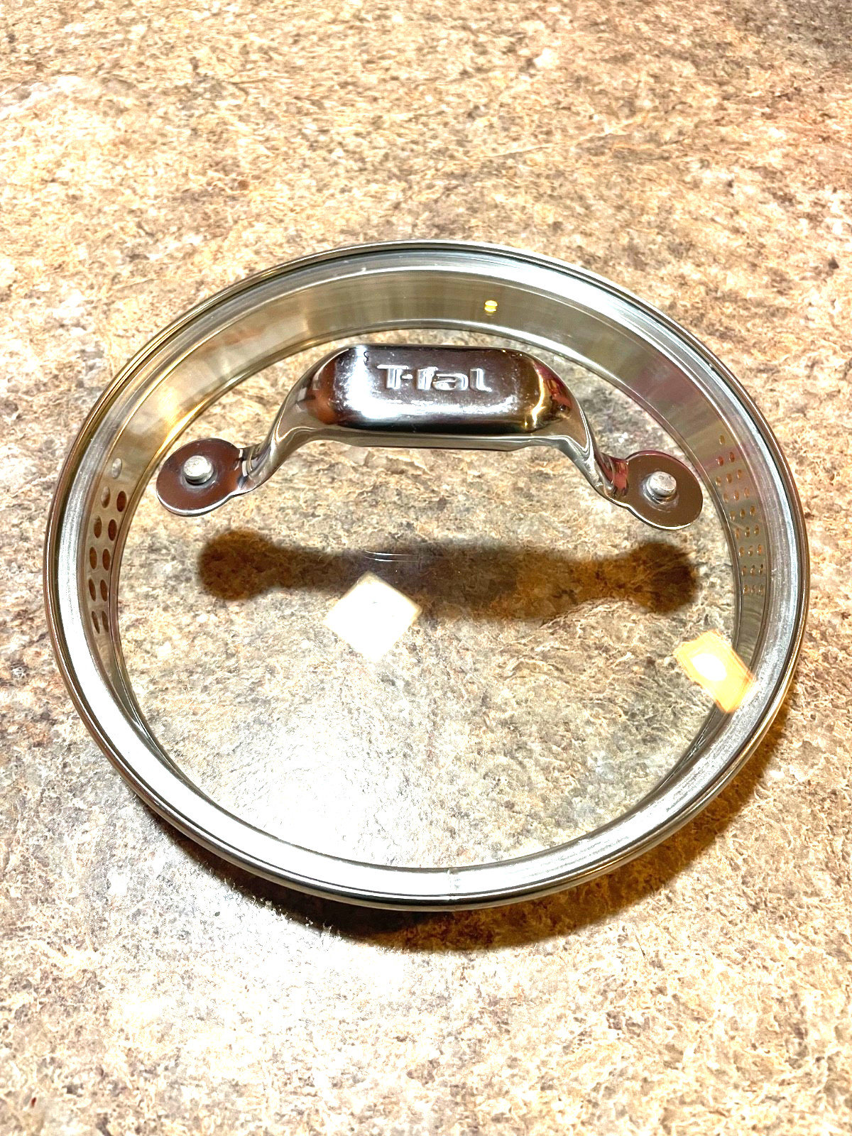 T-FAL Glass Vented Strainer Replacement Lid 7” Inner 7.5” Outer Rim