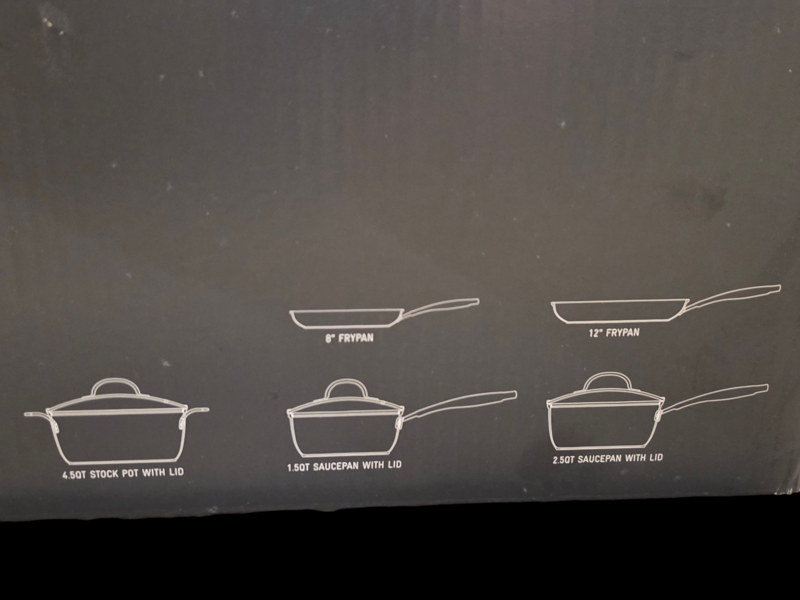 Curtis Stone Dura-Pan 8 Piece Set Frypan, Saucepan, Stock Pot With Lids Red