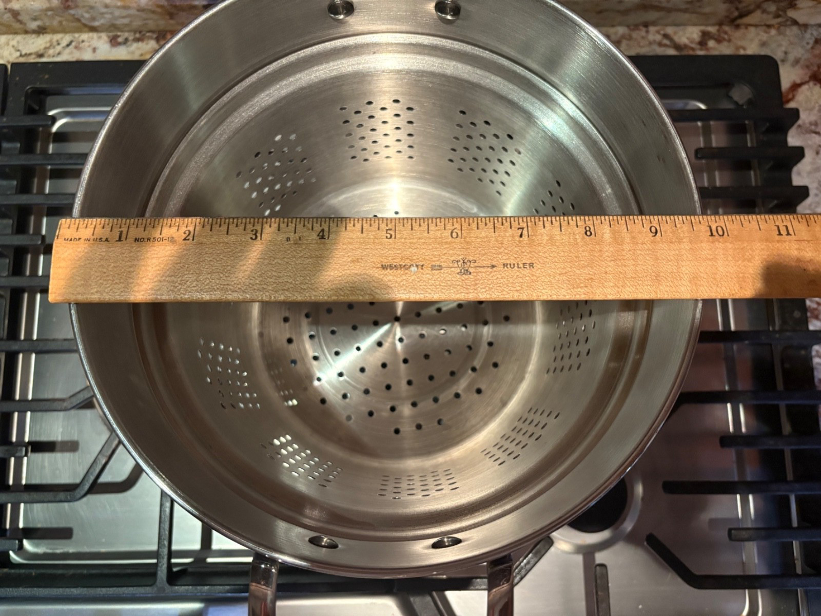 Williams Sonoma Pasta Insert Steamer 7 3/4″ x 9 3/4″ x 8″