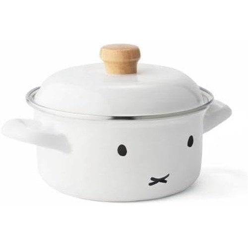 [US Tax Paid] Fujihoro (Fuji Horo) Miffy Nijntje 15cm Enamel Casserole 1.4L NEW