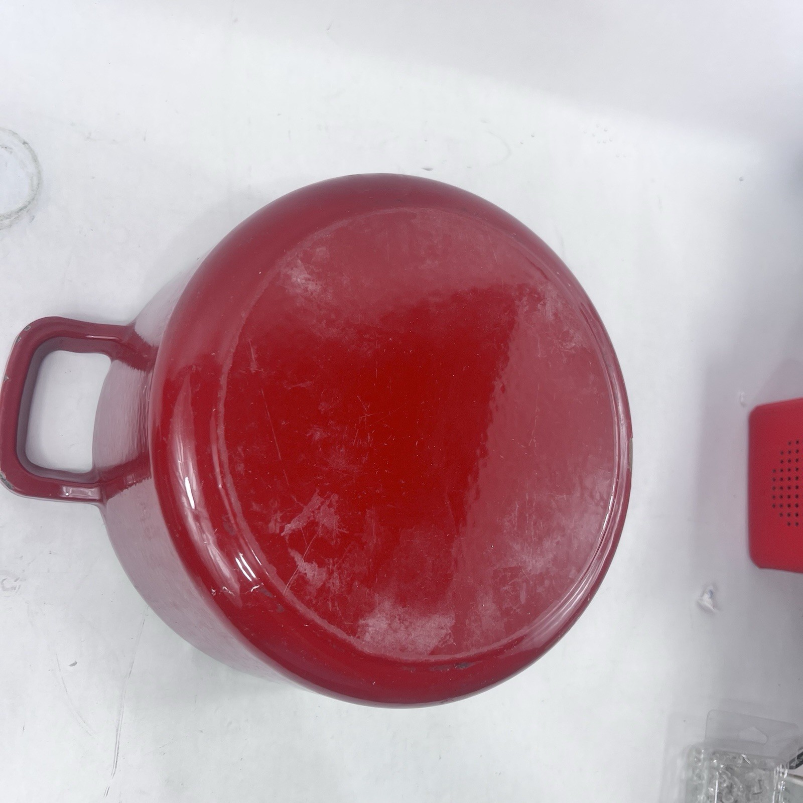 STAUB La Cocotte Deep Red Cast Iron Dutch Oven 4-qt Round #26 France