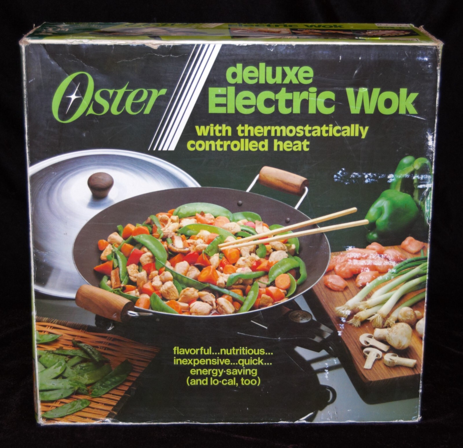 Vintage Oster Deluxe Electric Wok NEW! Thermostatically Controlled Heat 693-01