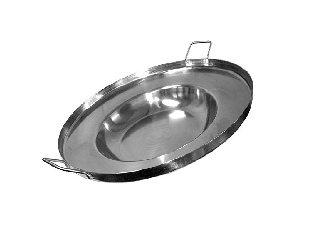 Large Mexican Wok Comal Cazo Griddle Fryer Deep Fry Pan Stainless Steel 23″