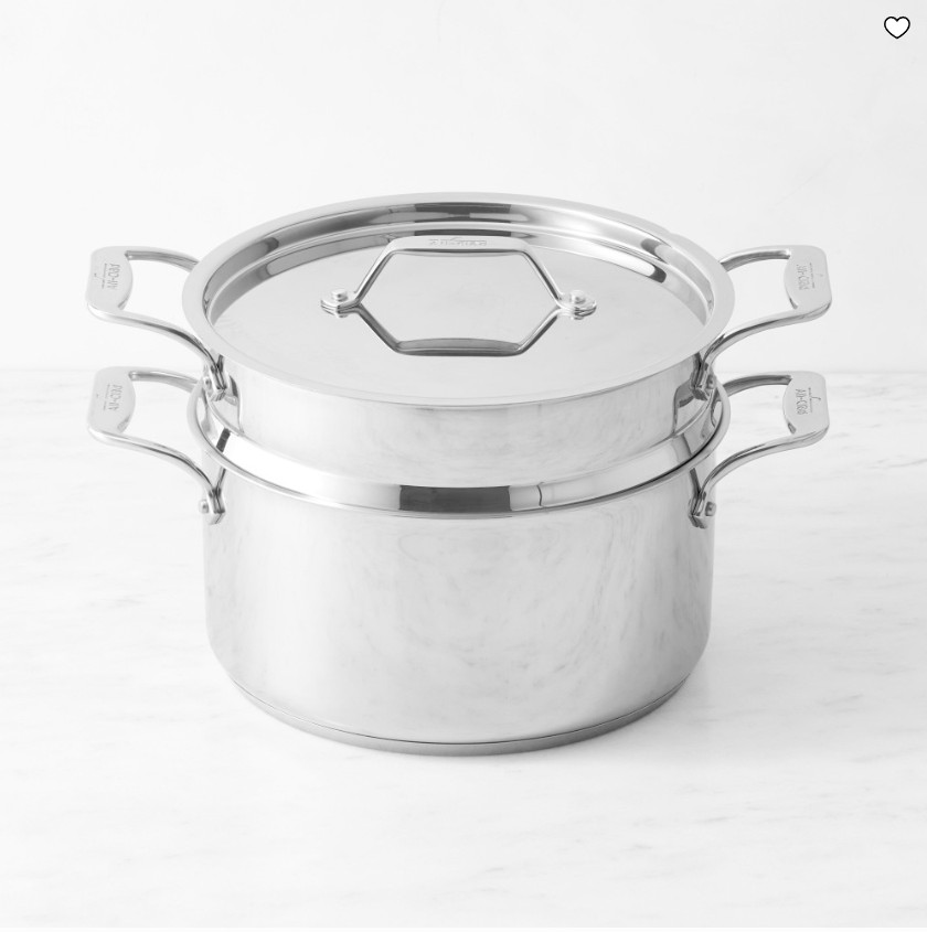All-Clad Simply Strain Stainless Steel Multipot 8 Qt Stock Pot
