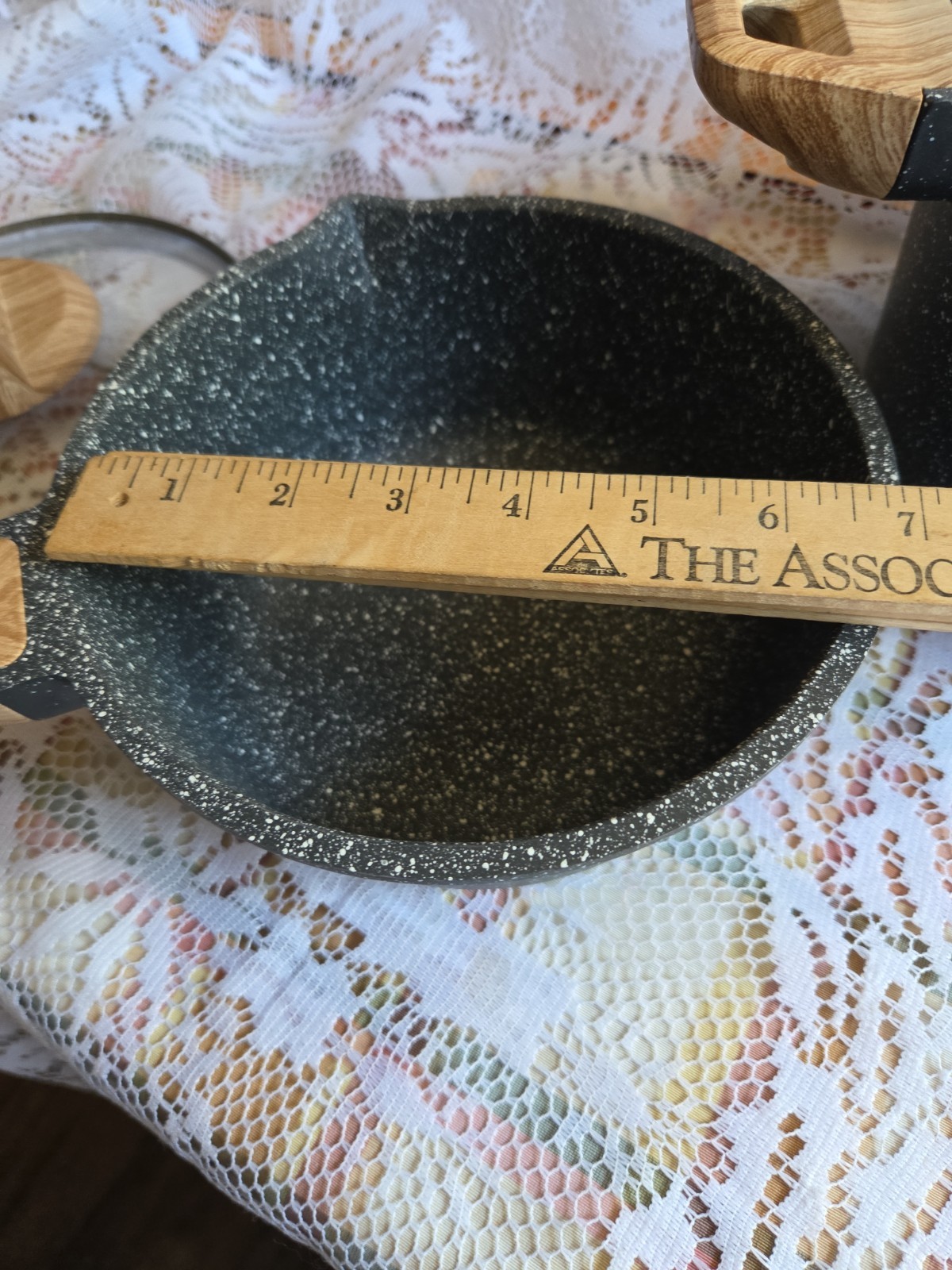 Natural Elements Woodstone Premium Saucepan Nonstick With Lids Lot Of 2