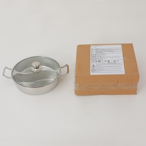 Double-flavor Hot Pot Hot Pot with Divider Hot Pot with Clear Lid