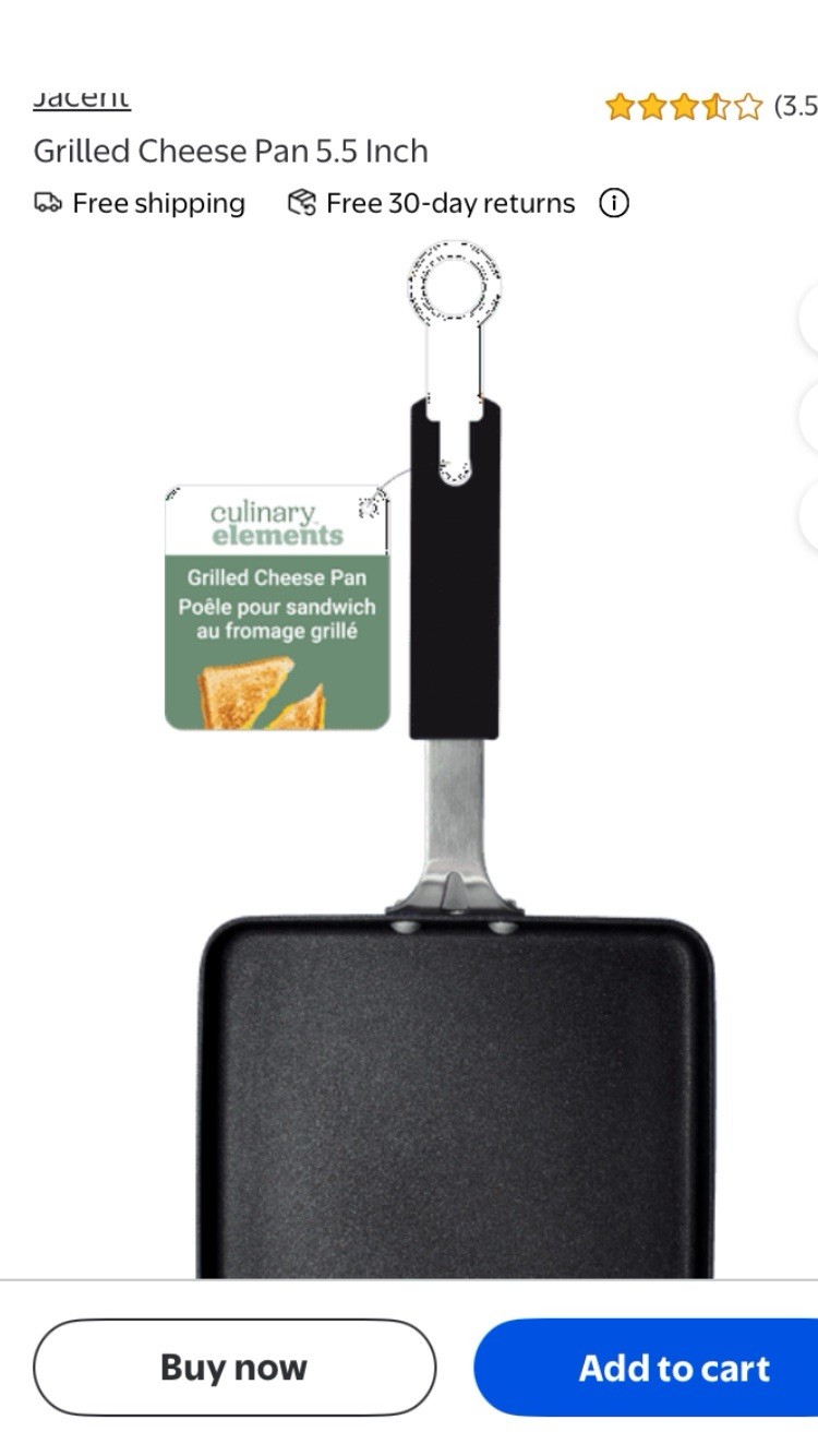 Culinary Elements Grilled Cheese Pans 5.5” Bundle Of (3) NWT MSRP $13.24 Ea. NEW