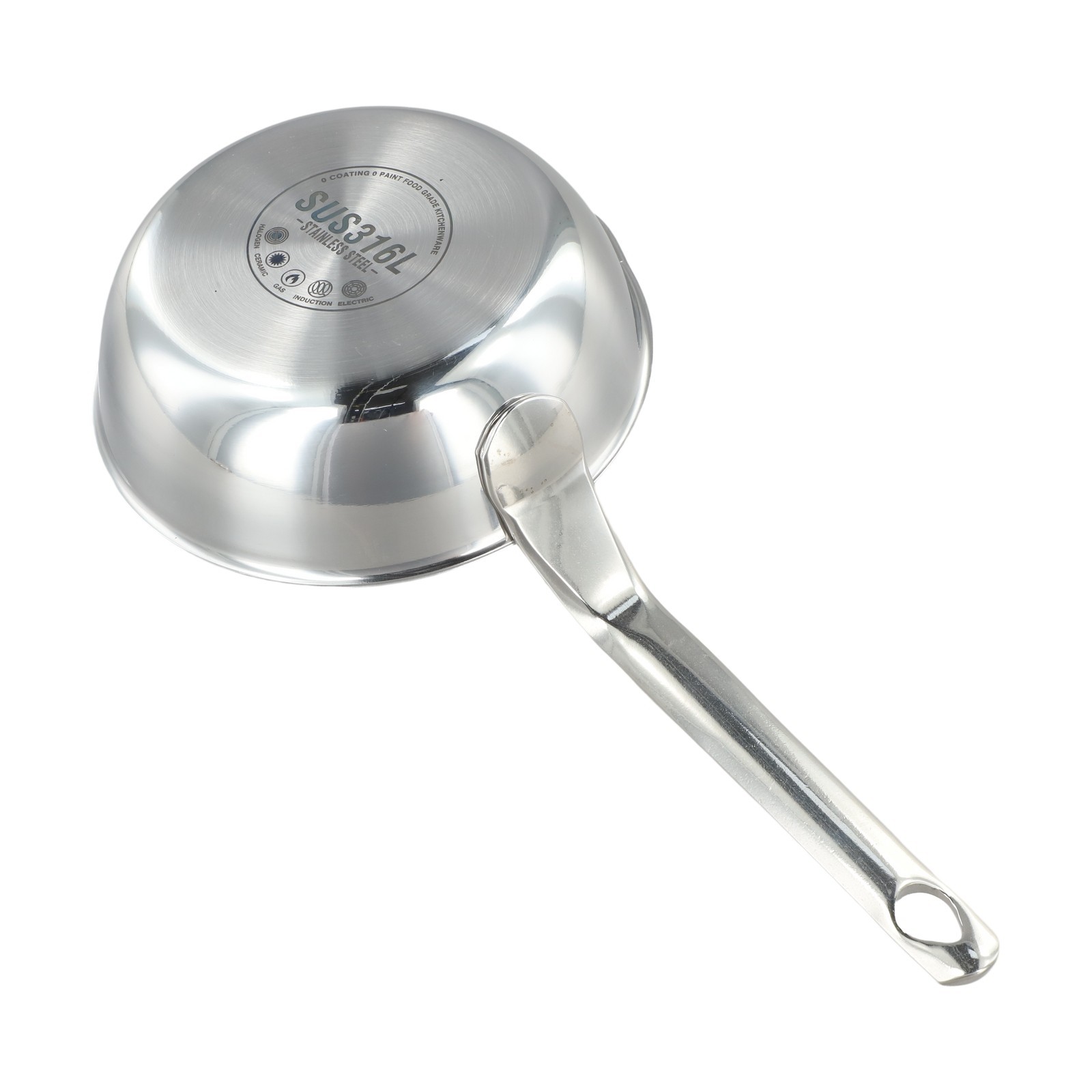 Compact Cooking Pan 316 Stainless Steel for Single Servings and Sauces