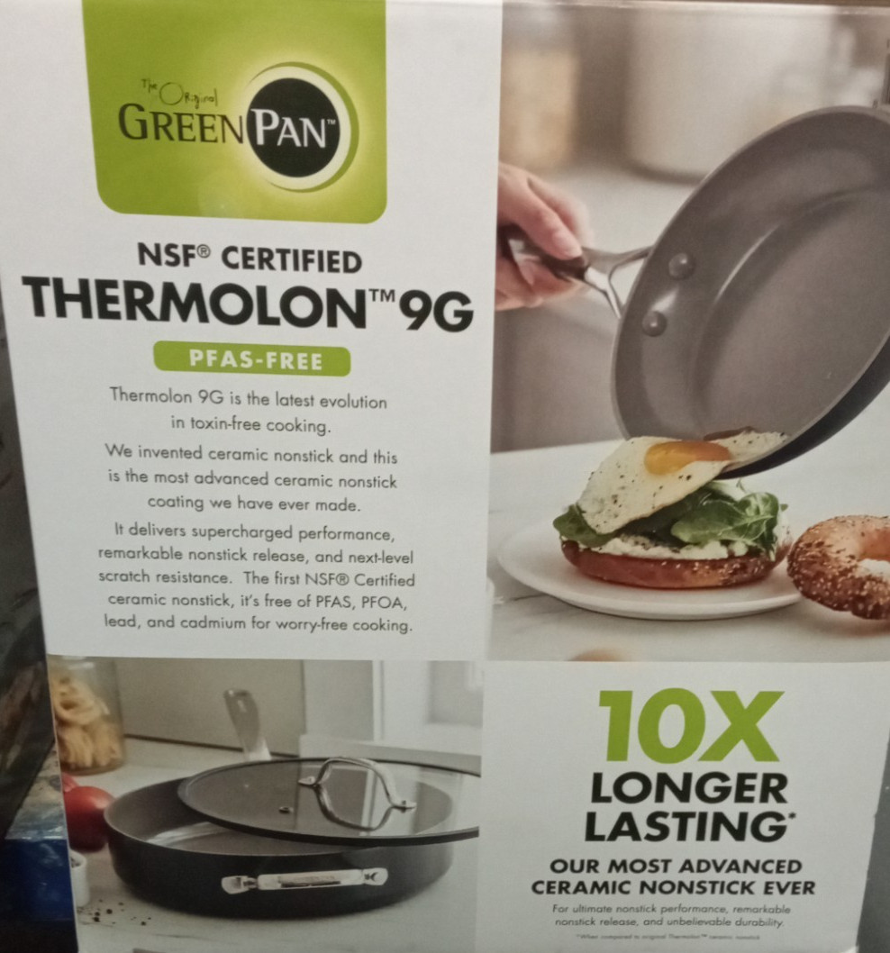 Eras Ceramic Non-Stick 11-piece Cookware Set GreenPan BLACK