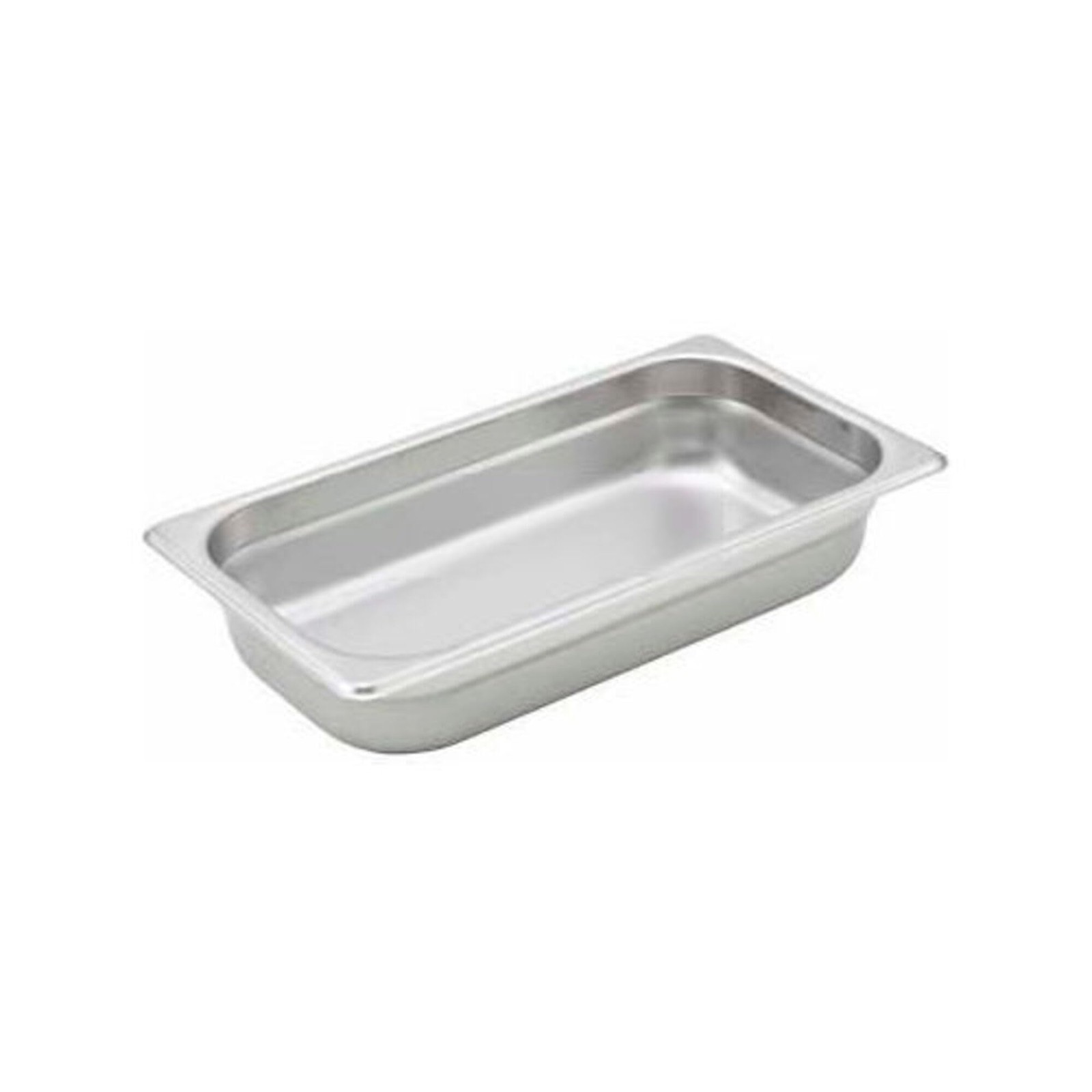 1/3 Size 2.5 Inch Deep Metal Food Pan Steam Table Anti-Jam 22 Gauge