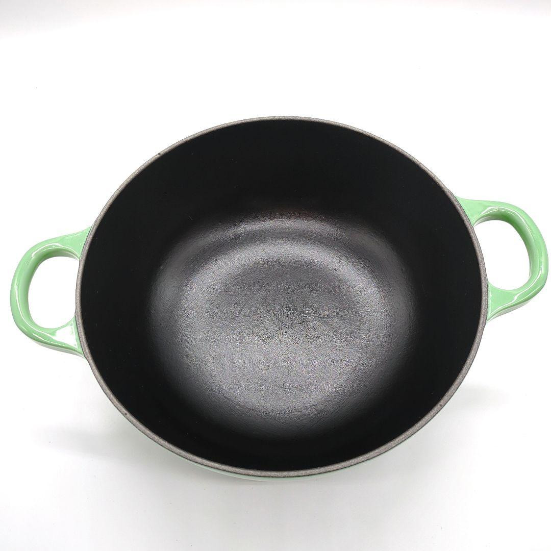 Le Creuset Marmite 22cm 8.2/3″ 2.6L 2.3/4qt Rosemary Green Cast Iron USED