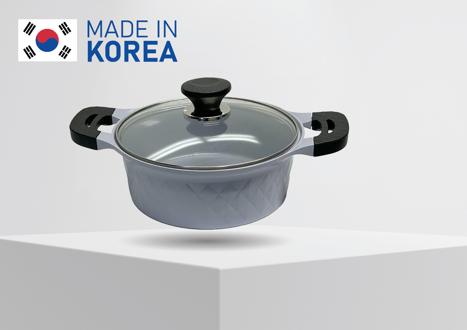9-1/2” Ceramic Sauce Pot 3.7 QT Nonstick Ceramic Interior Exterior Cooking Pot