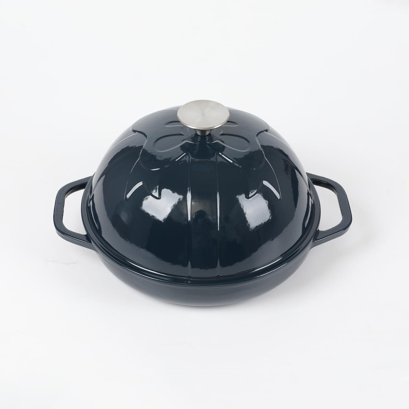Hawok Cast Iron Bread Oven Cloche Lid Dia. 9.8Inch/25Cm 1.5Qt Sourdough Baking