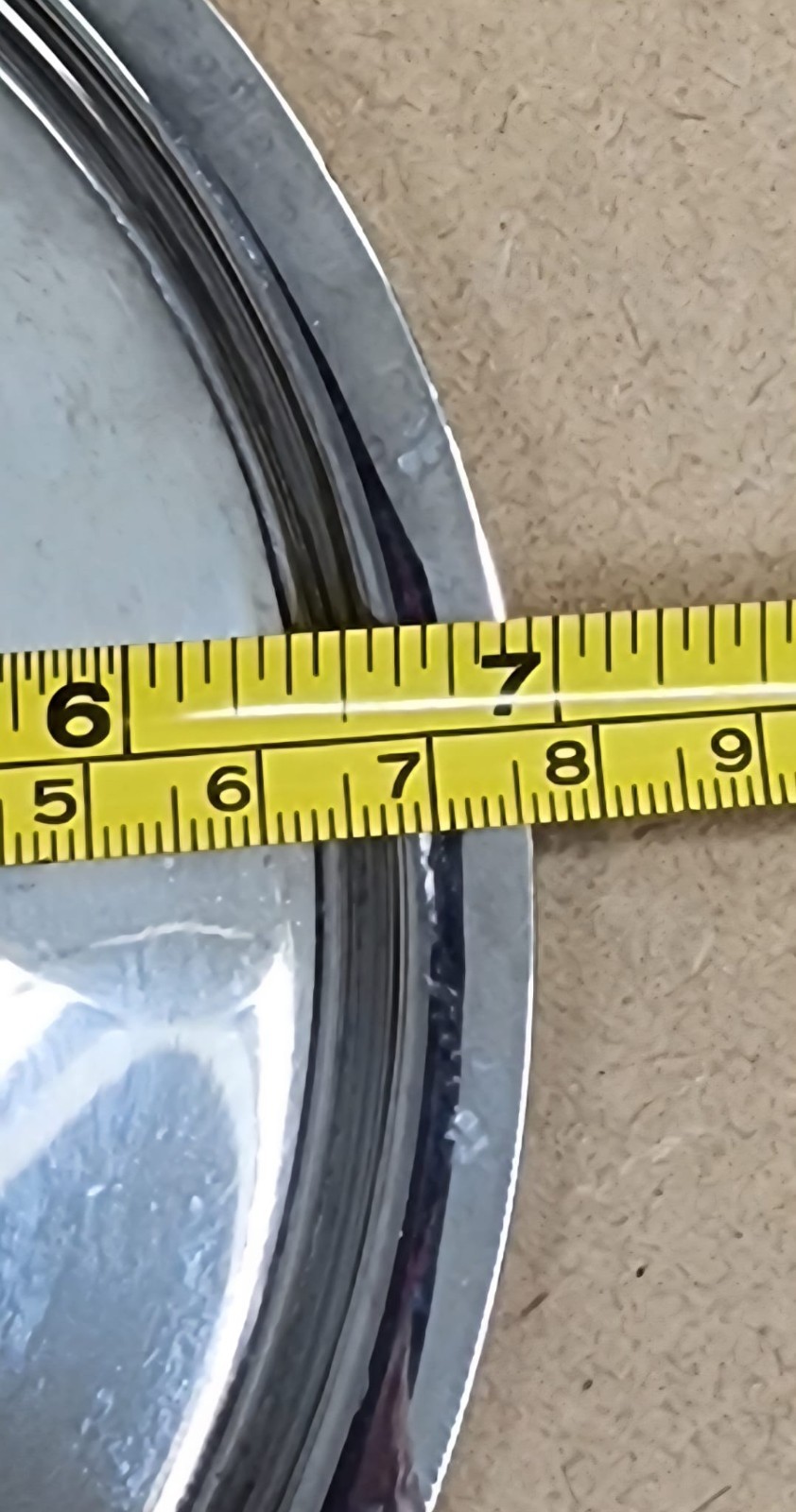 Cuisinart Replacement Lid Stainless Steel 7″ Outer Rim Cookware Pot Pan Cover