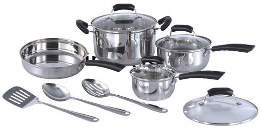 Sunpentown SPT 11pc Stainless Steel Induction Ready Cookware Set – HK-1111