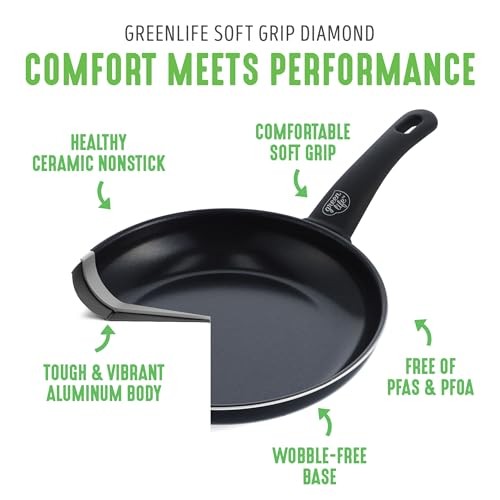 16 Piece Black Diamond Cookware Set Nonstick Eco-Friendly Kitchen Essentials