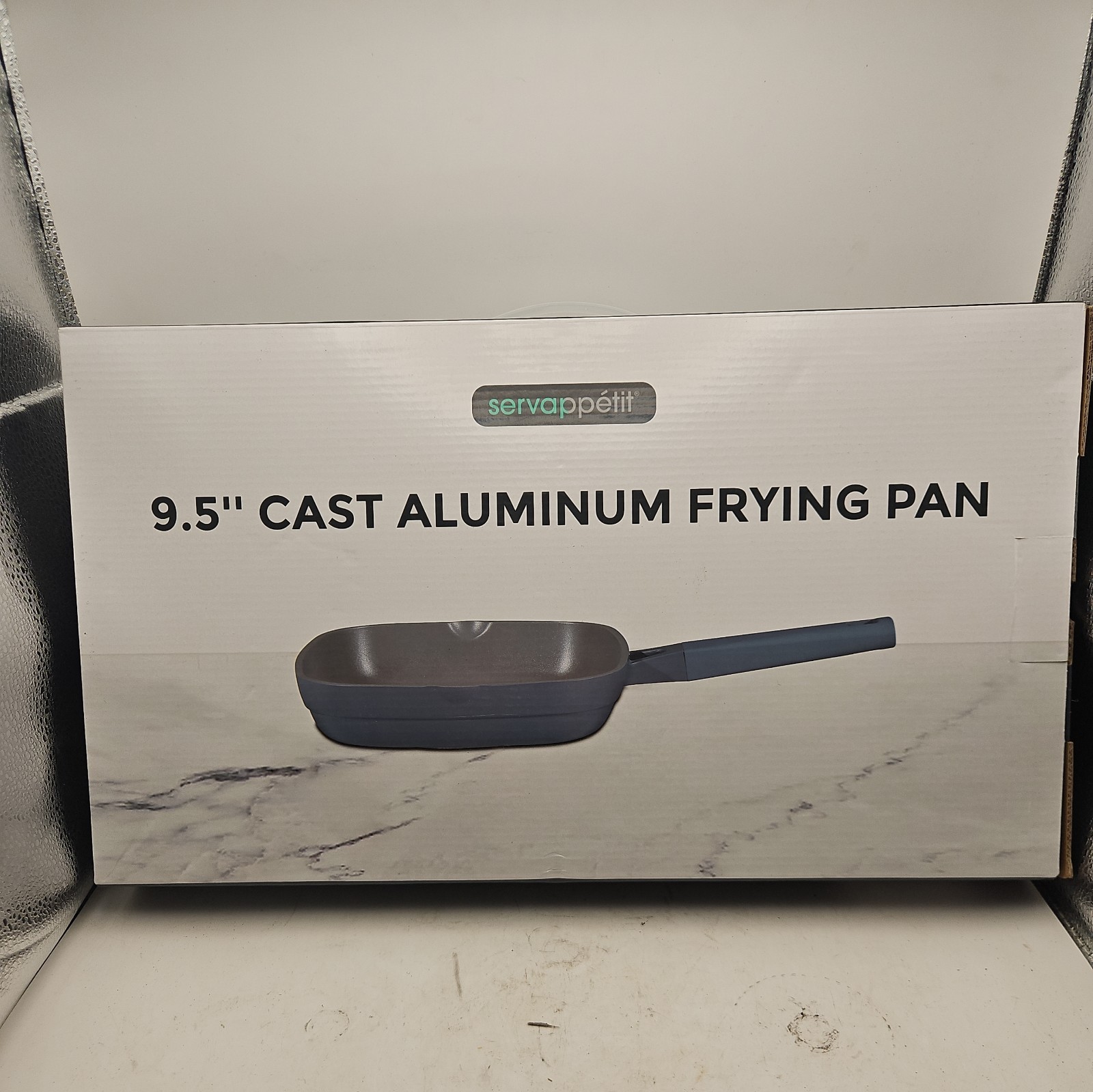 Servappetit 9.5” Cast Aluminum Frying Pan New Blue
